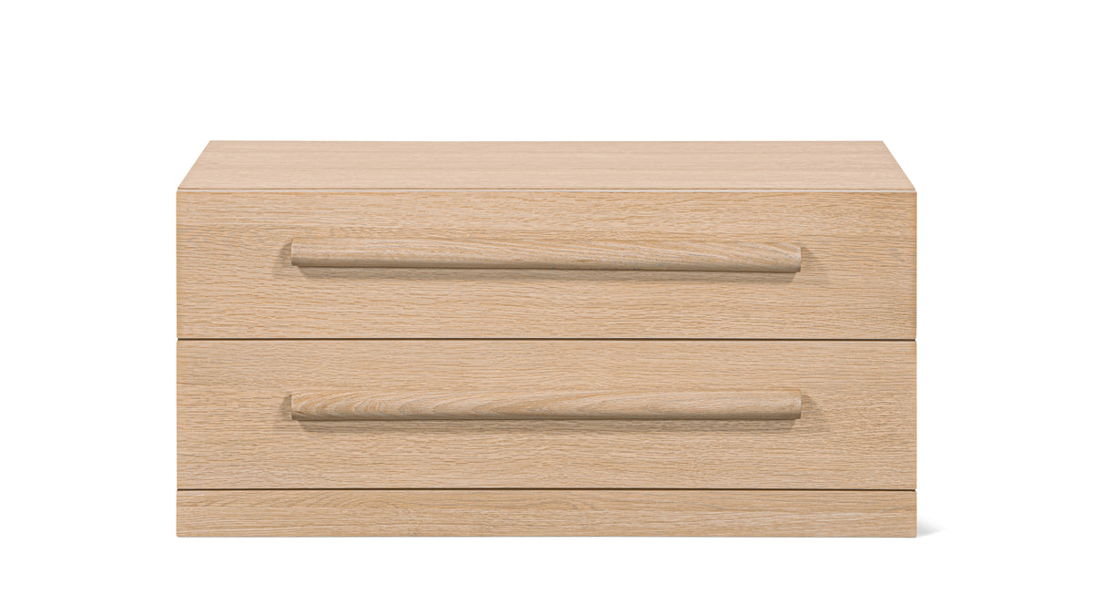 Building Block x Colapso Cabinet, 2 Drawer, Wide, Pale Oak