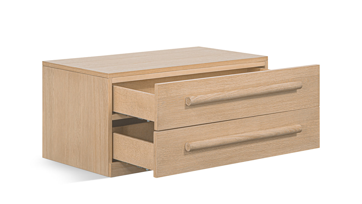 Building Block x Colapso Cabinet, 2 Drawer, Wide, Pale Oak