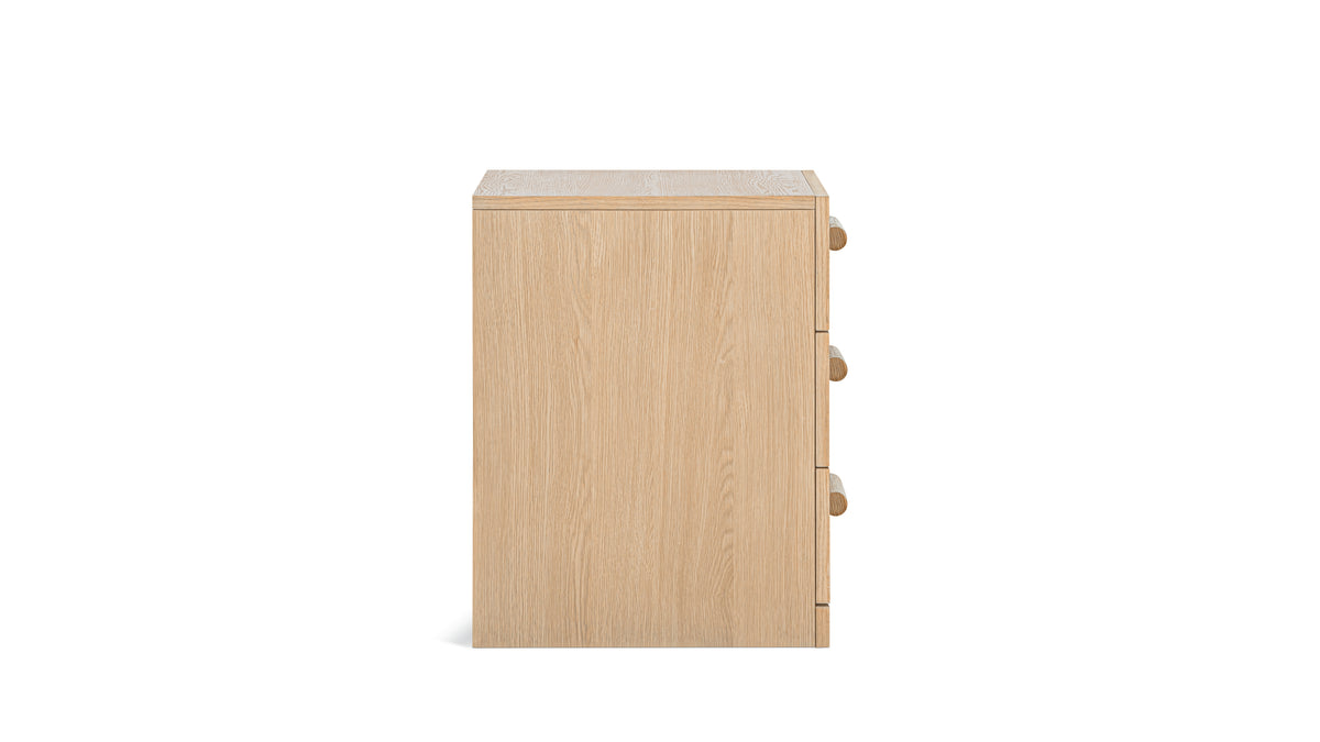 Building Block x Colapso Cabinet, 3 Drawer, Tall, Pale Oak