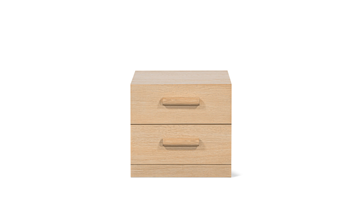Building Block x Colapso Cabinet, 2 Drawer, Short, Pale Oak_image