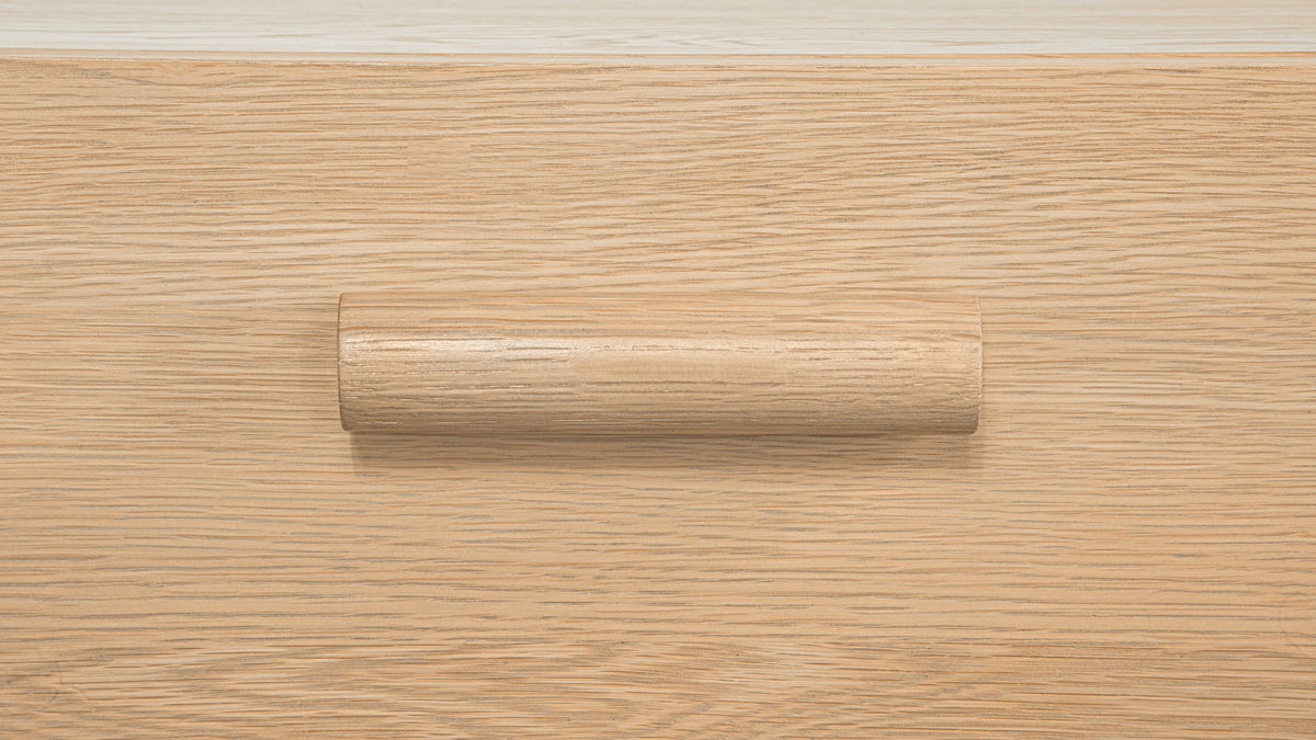 Building Block x Colapso Cabinet, 2 Drawer, Short, Pale Oak