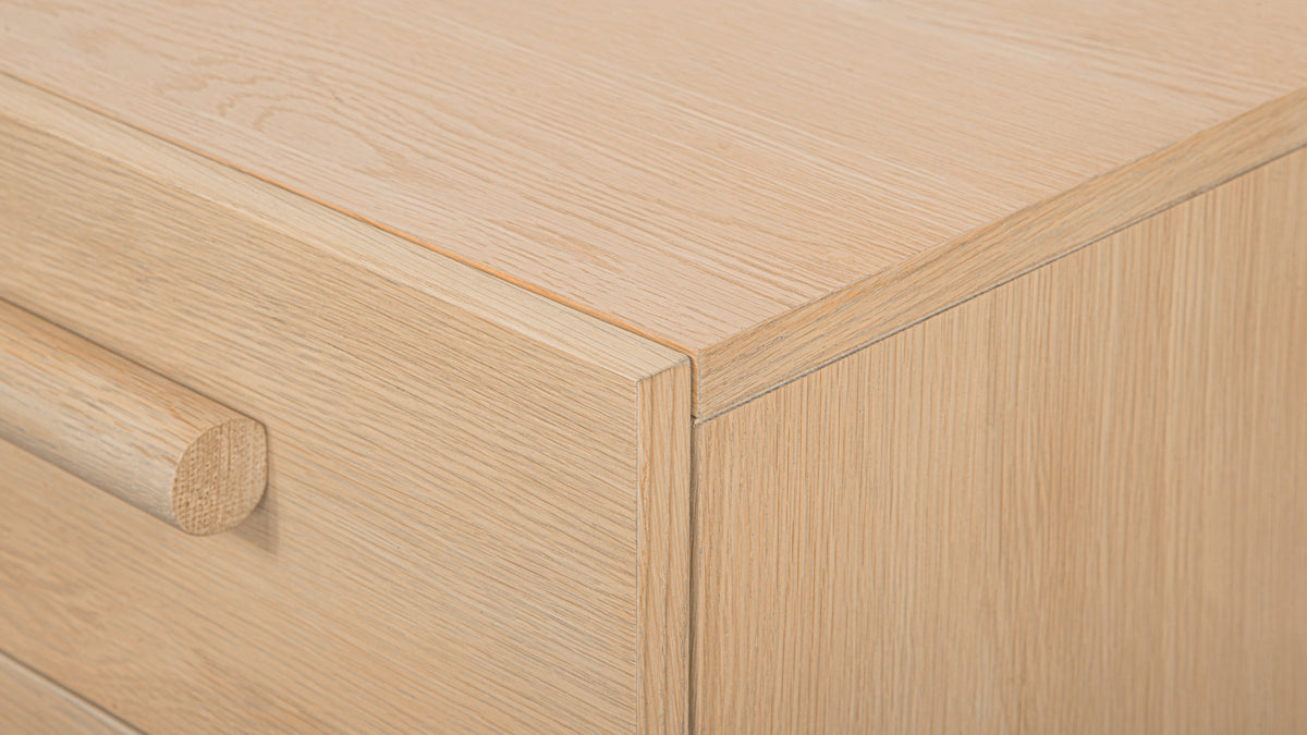 Building Block x Colapso Cabinet, 2 Drawer, Short, Pale Oak