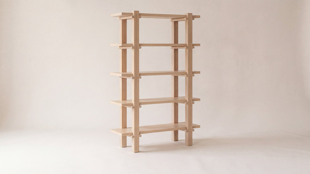 Long Story x Colapso Studio Bookcase, Tall, Pale Oak