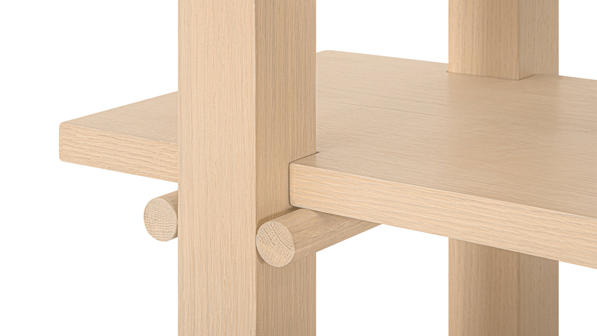 Long Story x Colapso Studio Bookcase, Tall, Pale Oak — alternate view