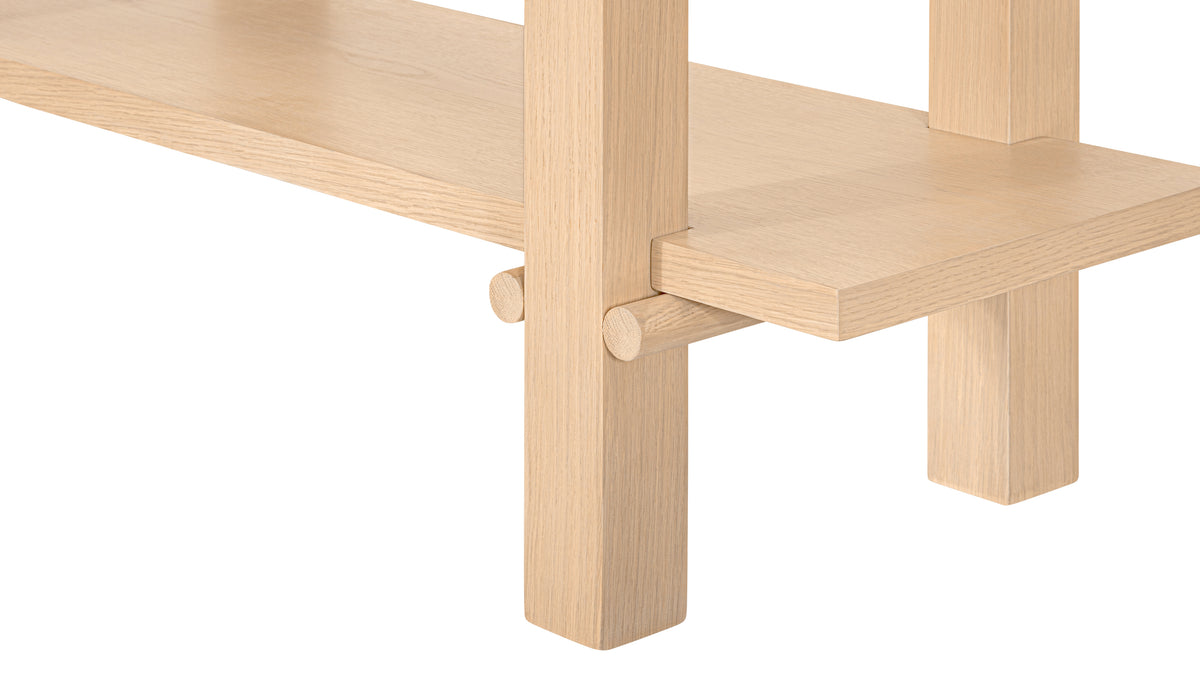 Long Story x Colapso Studio Bookcase, Tall, Double, Pale Oak — alternate view