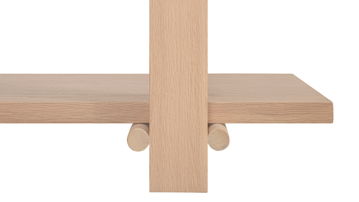 Long Story x Colapso Studio Bookcase, Low, Pale Oak