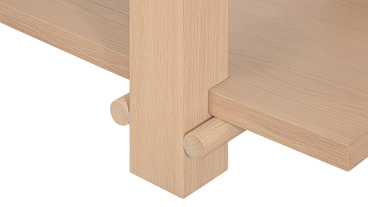 Long Story x Colapso Studio Bookcase, Low, Pale Oak