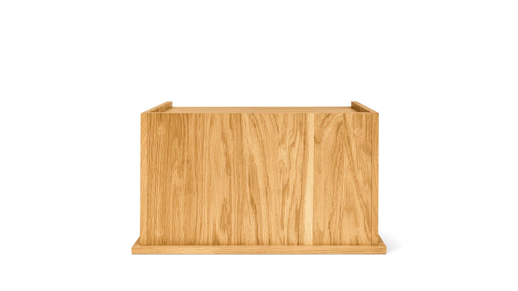 Keep Stacking Storage System, Closed, White Oak