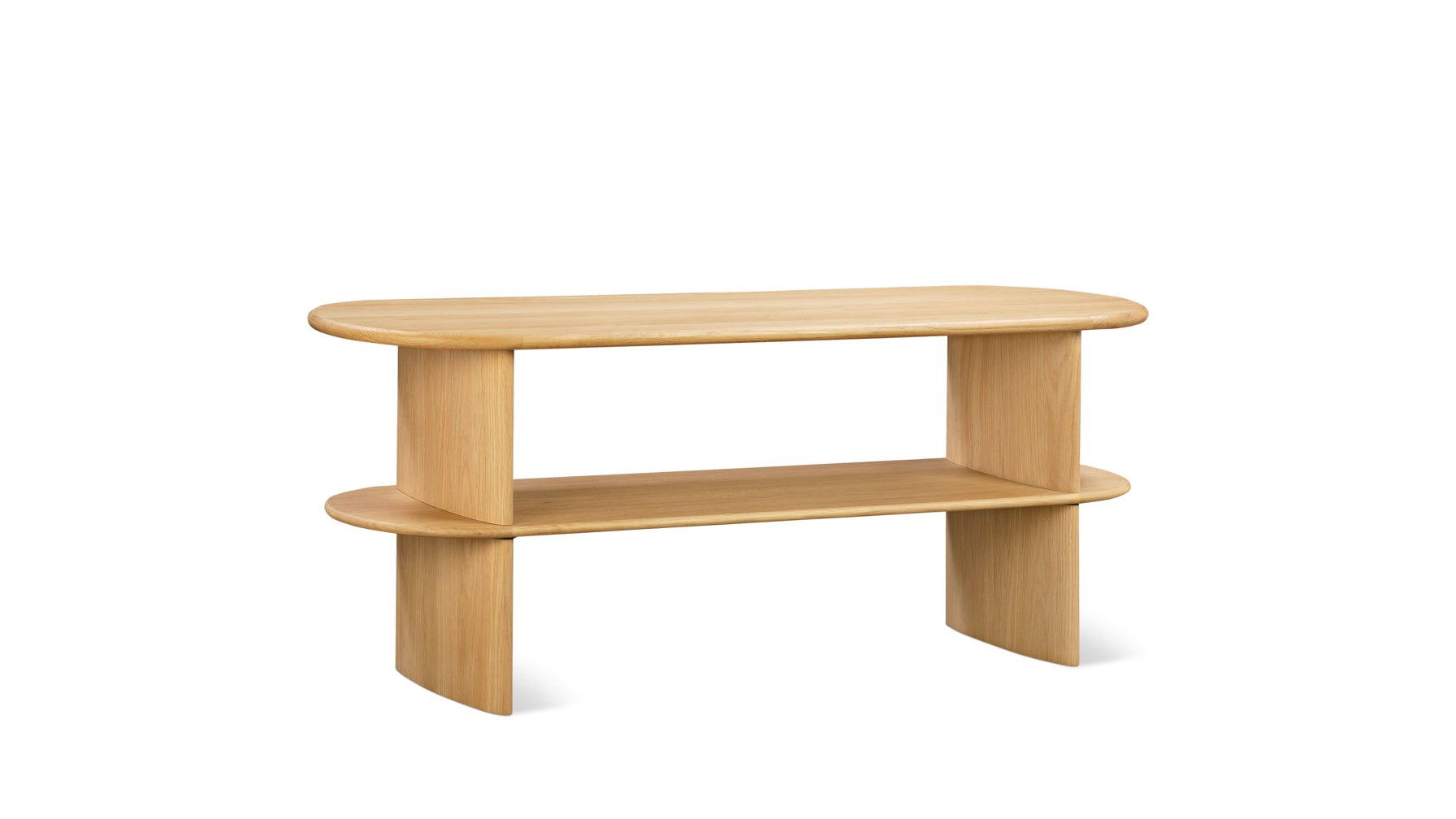 Union Low Shelf, White Oak - Image 1