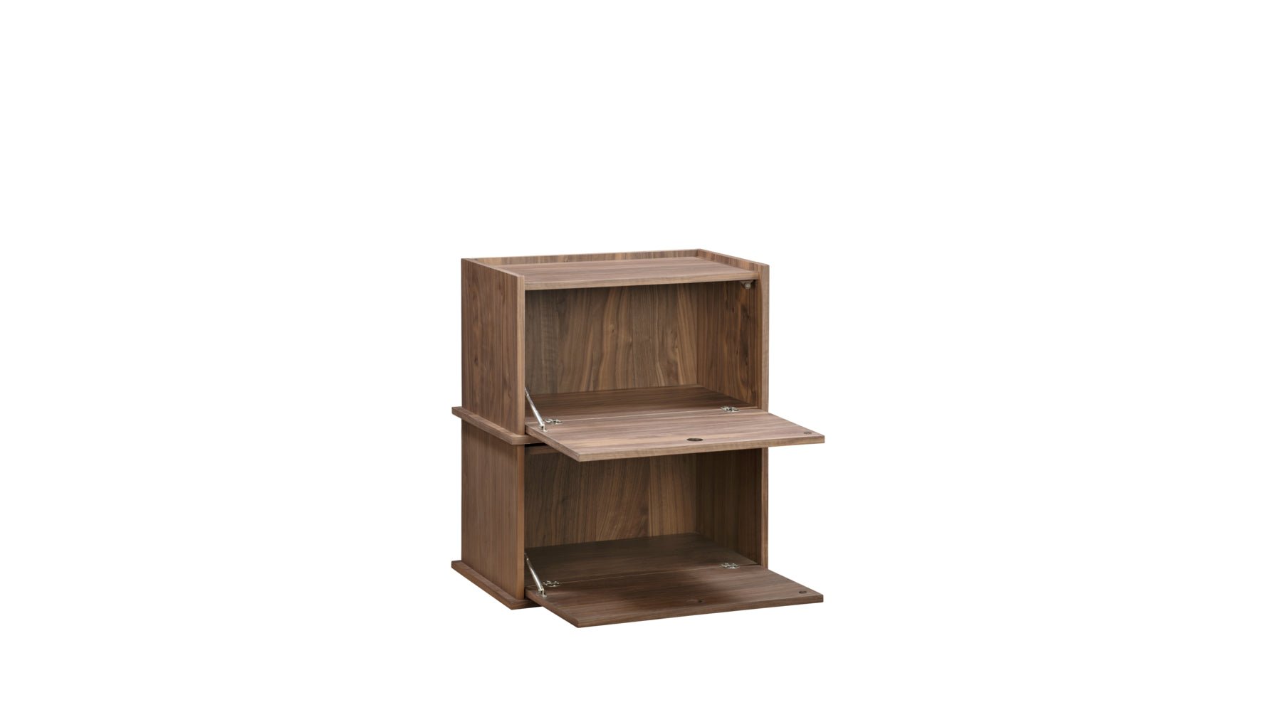 Keep Stacking Storage System 2-Piece, Closed, Walnut_image