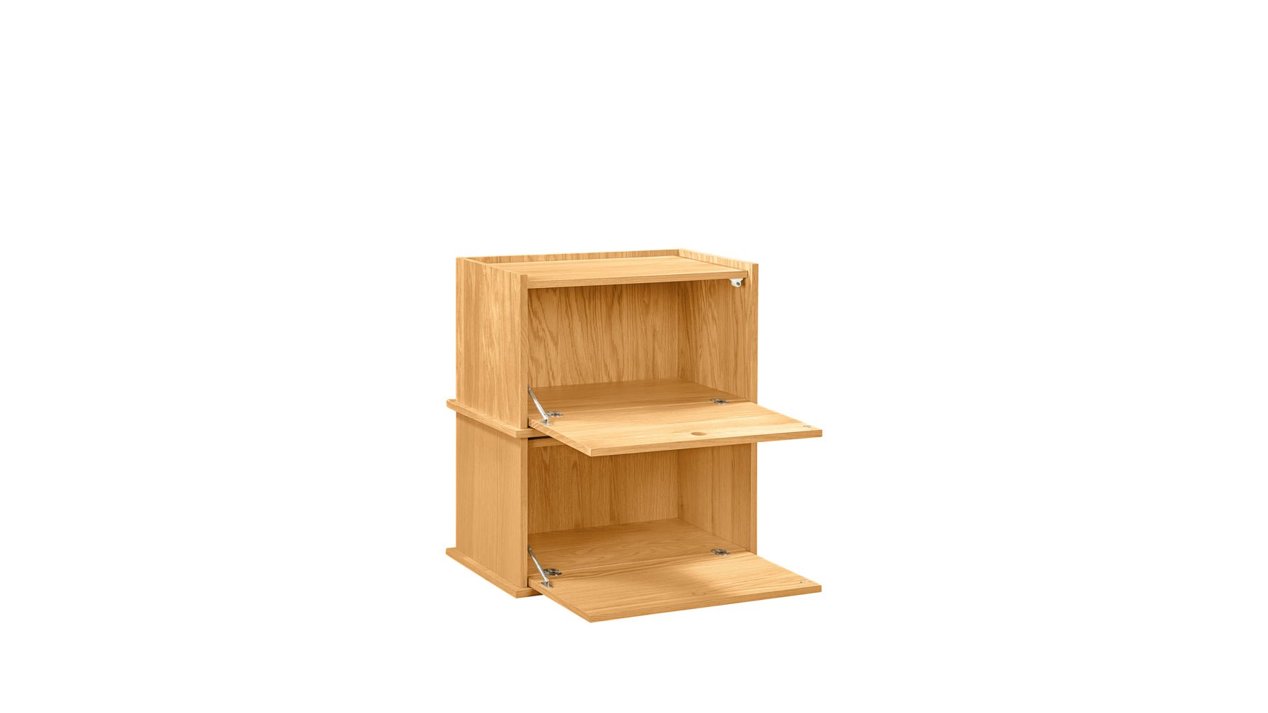 Keep Stacking Storage System 2-Piece, Closed, White Oak - Image 12