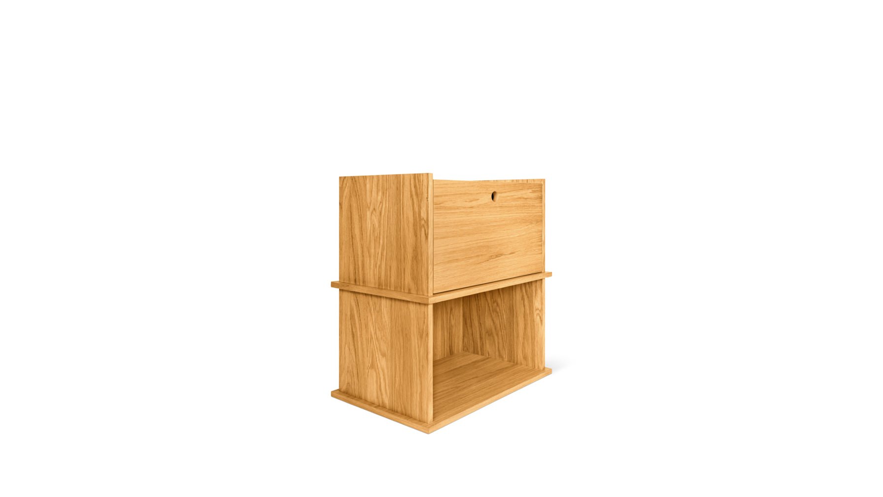 Keep Stacking Storage System 2-Piece, Open and Closed, White Oak - Image 10