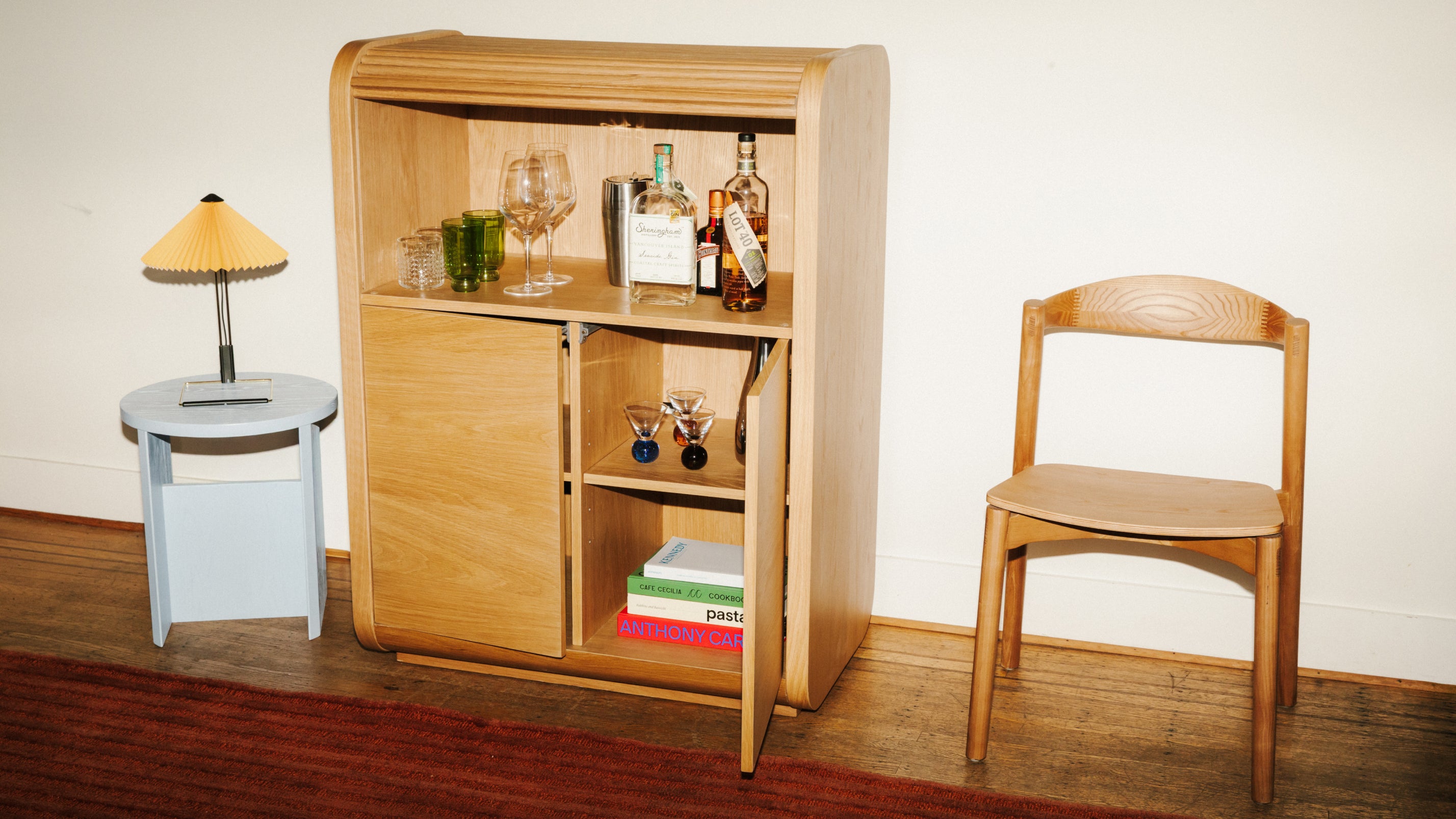 Roll Out Cabinet, White Oak - Sundays Company CanadaSTO-YR-023-024