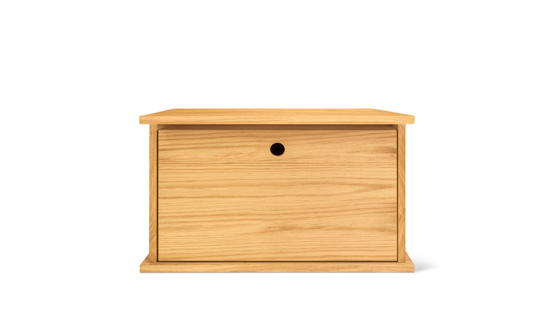 Keep Stacking Storage System 1-Piece, Closed, White Oak