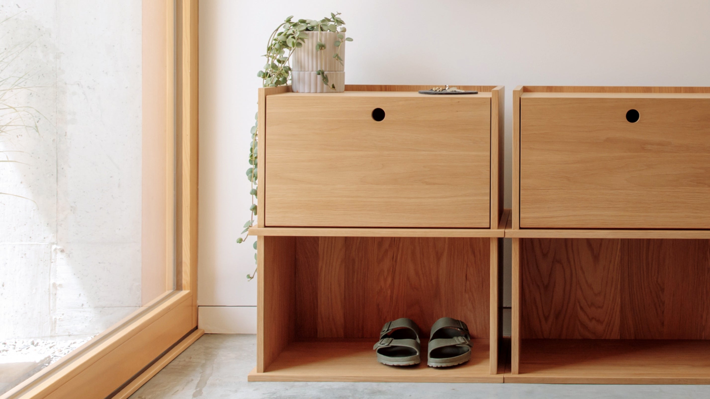 Keep Stacking Storage System 2 - Piece, Open, Walnut - Sundays Company CanadaSTO-YR-026-003
