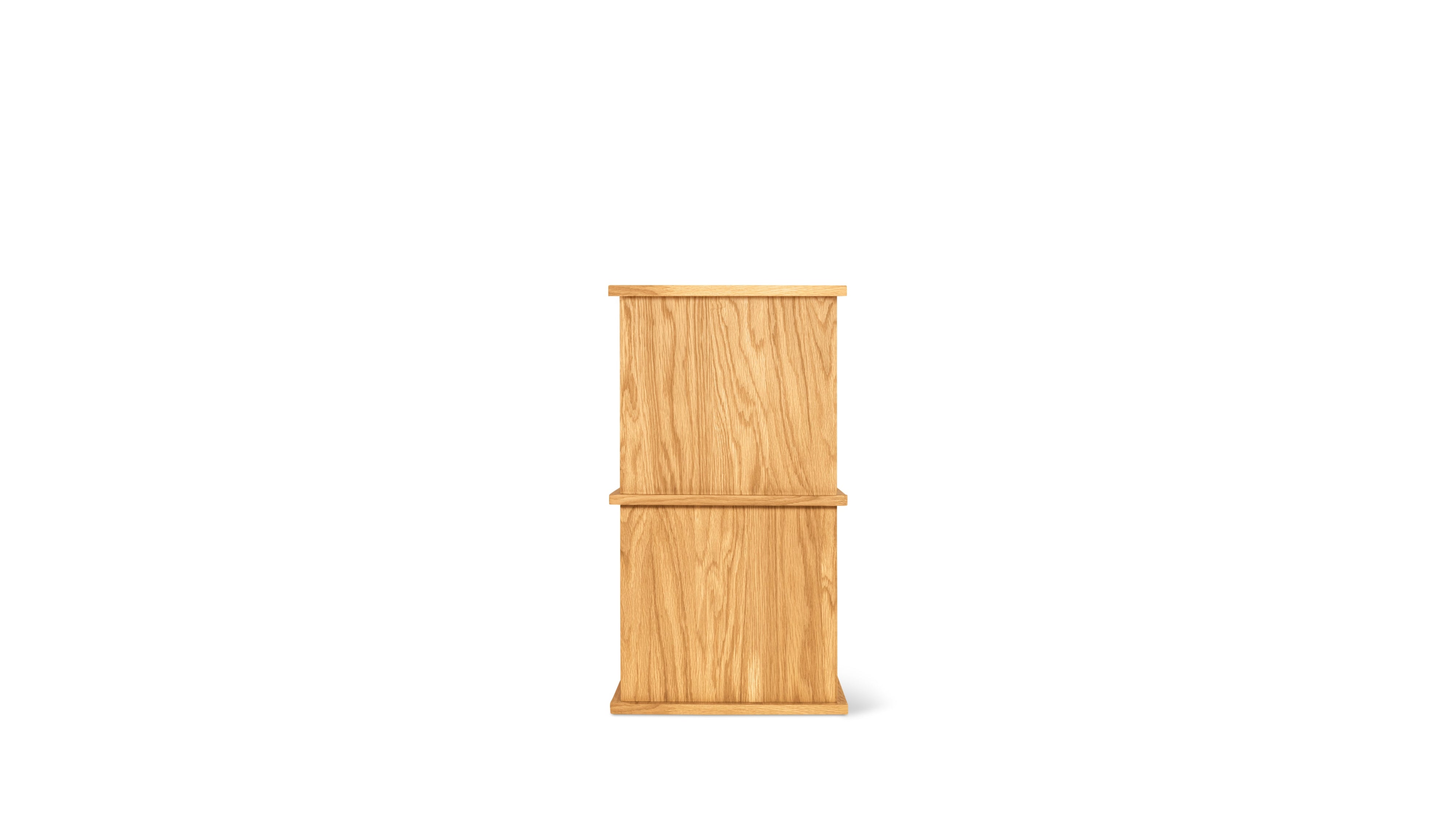 Keep Stacking Storage System 2-Piece, Open, White Oak