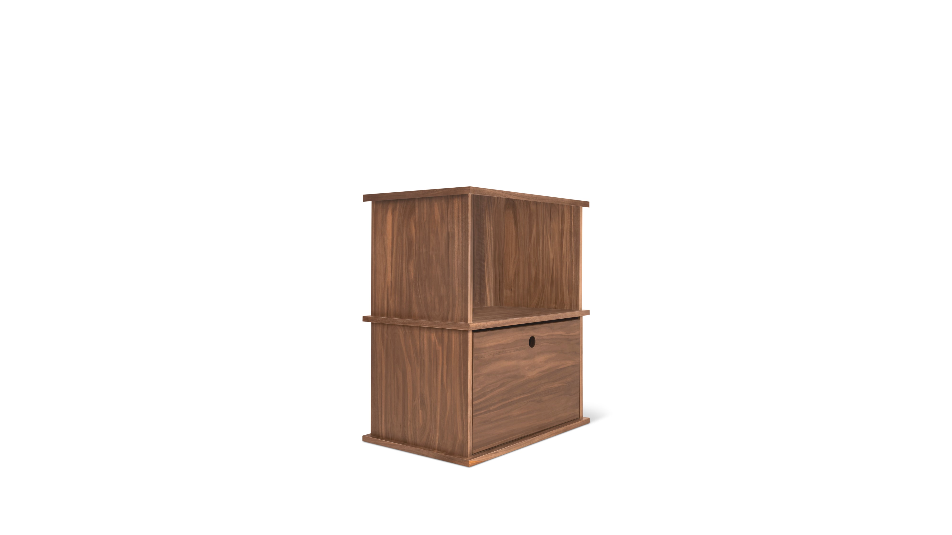 Keep Stacking Storage System 2 - Piece, Open and Closed, Walnut - Sundays Company CanadaSTO-YR-027-003