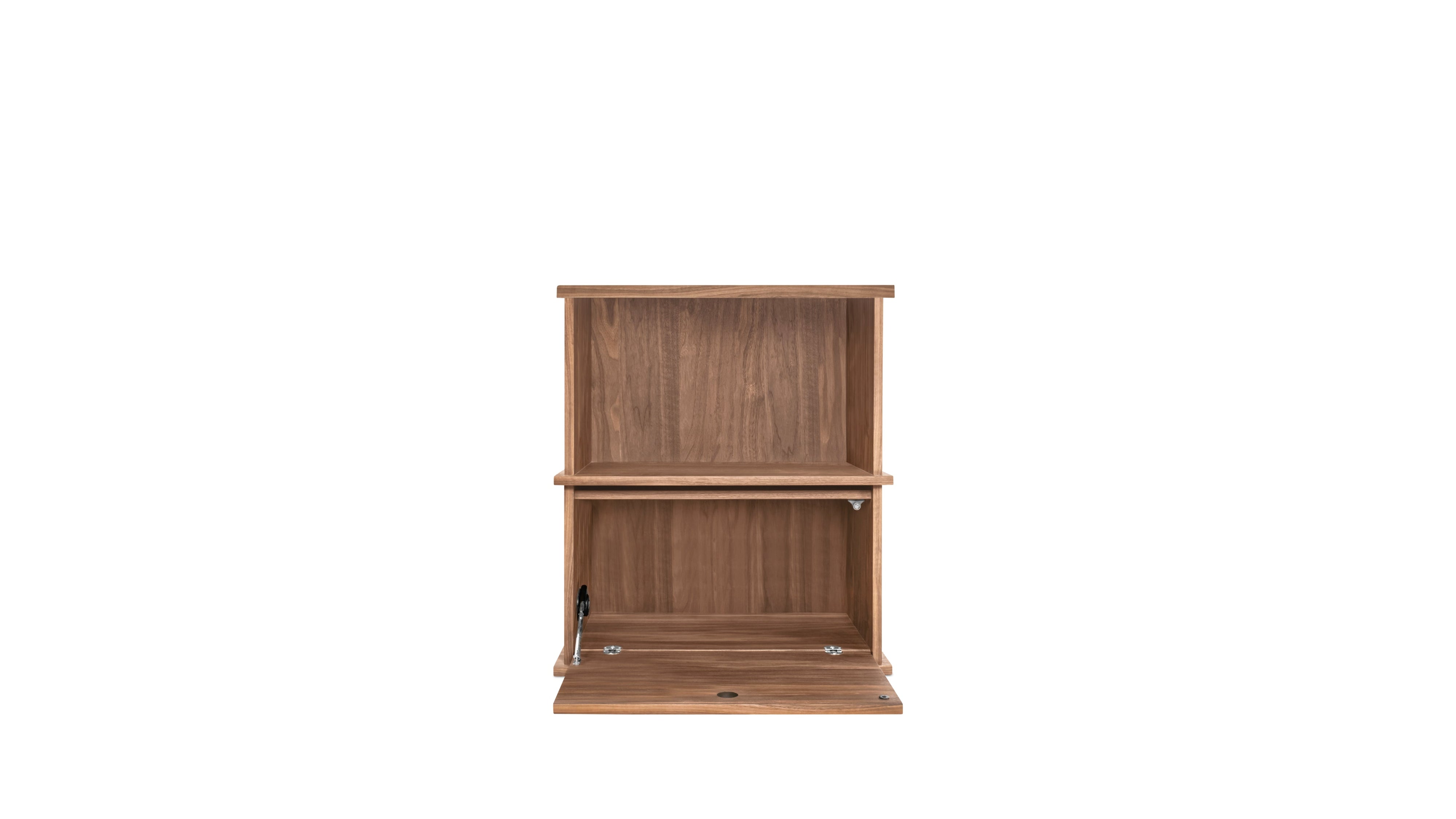 Keep Stacking Storage System 2-Piece, Open and Closed, Walnut