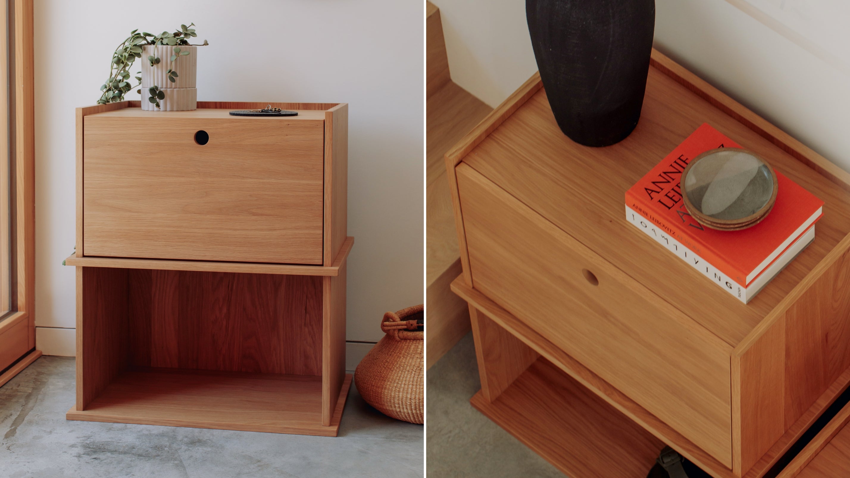 Keep Stacking Storage System 2 - Piece, Open and Closed, White Oak - Sundays Company CanadaSTO-YR-027-050
