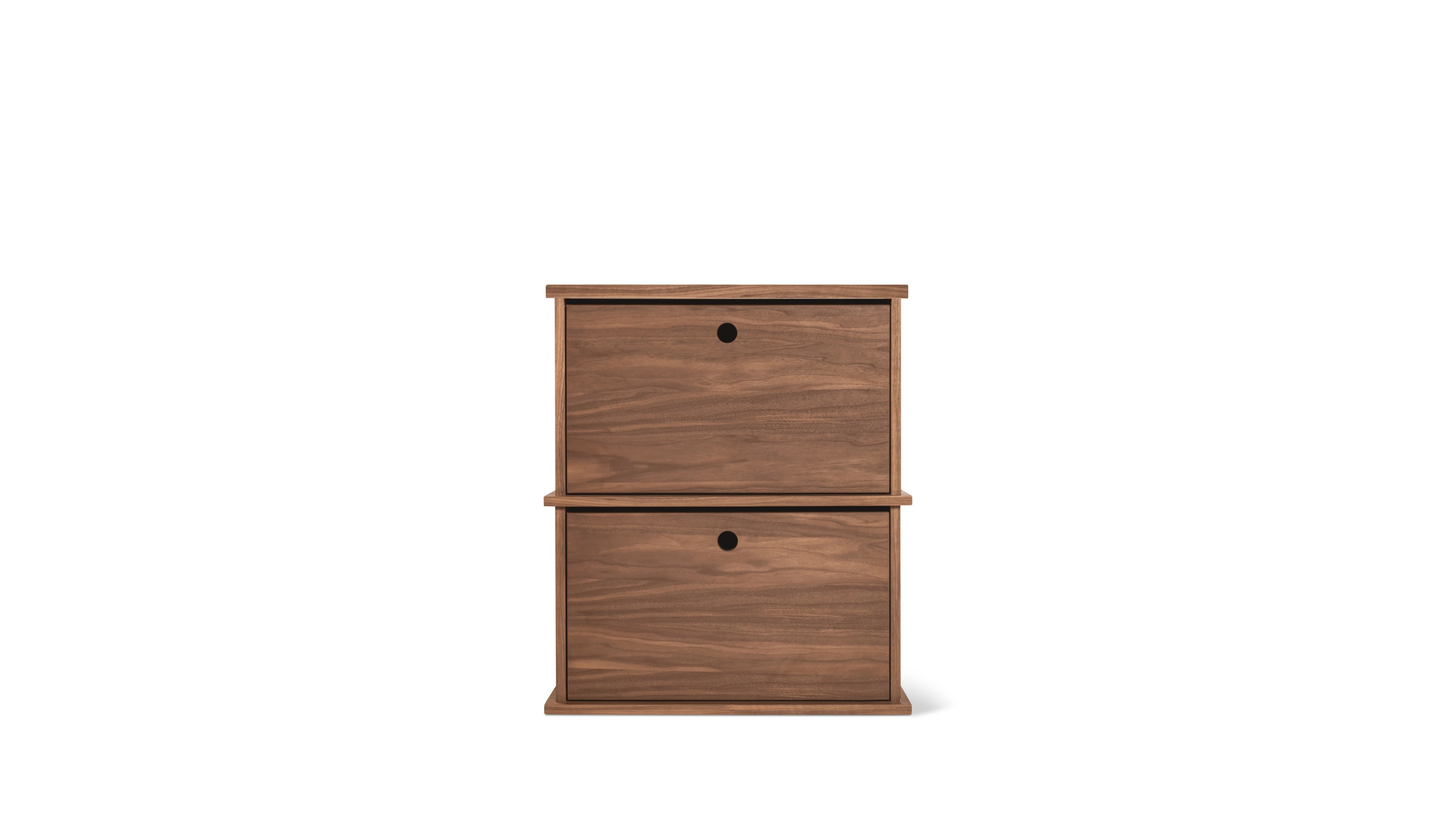 Keep Stacking Storage System 2 - Piece, Closed, Walnut - Sundays Company CanadaSTO-YR-028-003