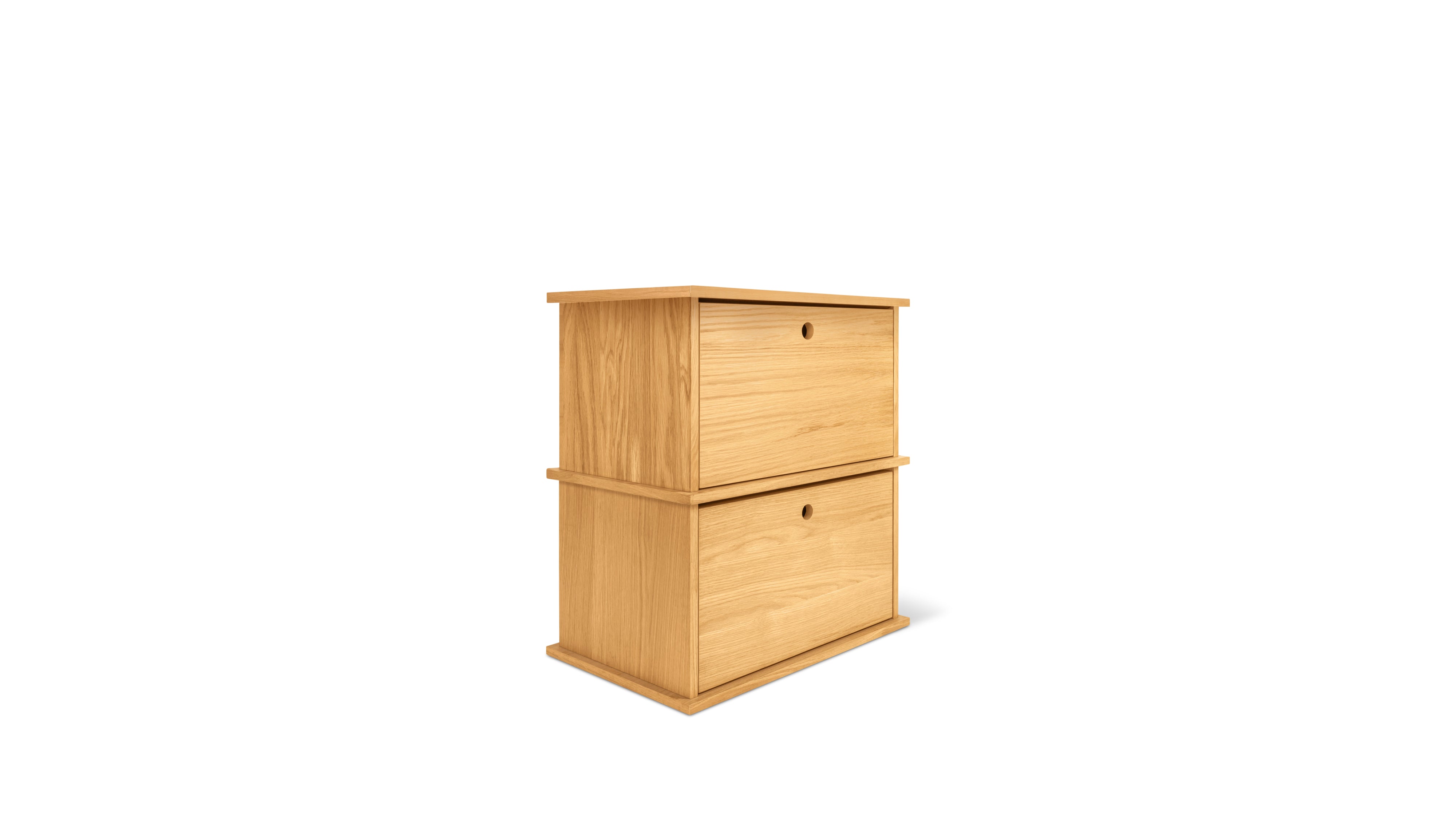 Keep Stacking Storage System 2 - Piece, Closed, White Oak - Sundays Company CanadaSTO-YR-028-050
