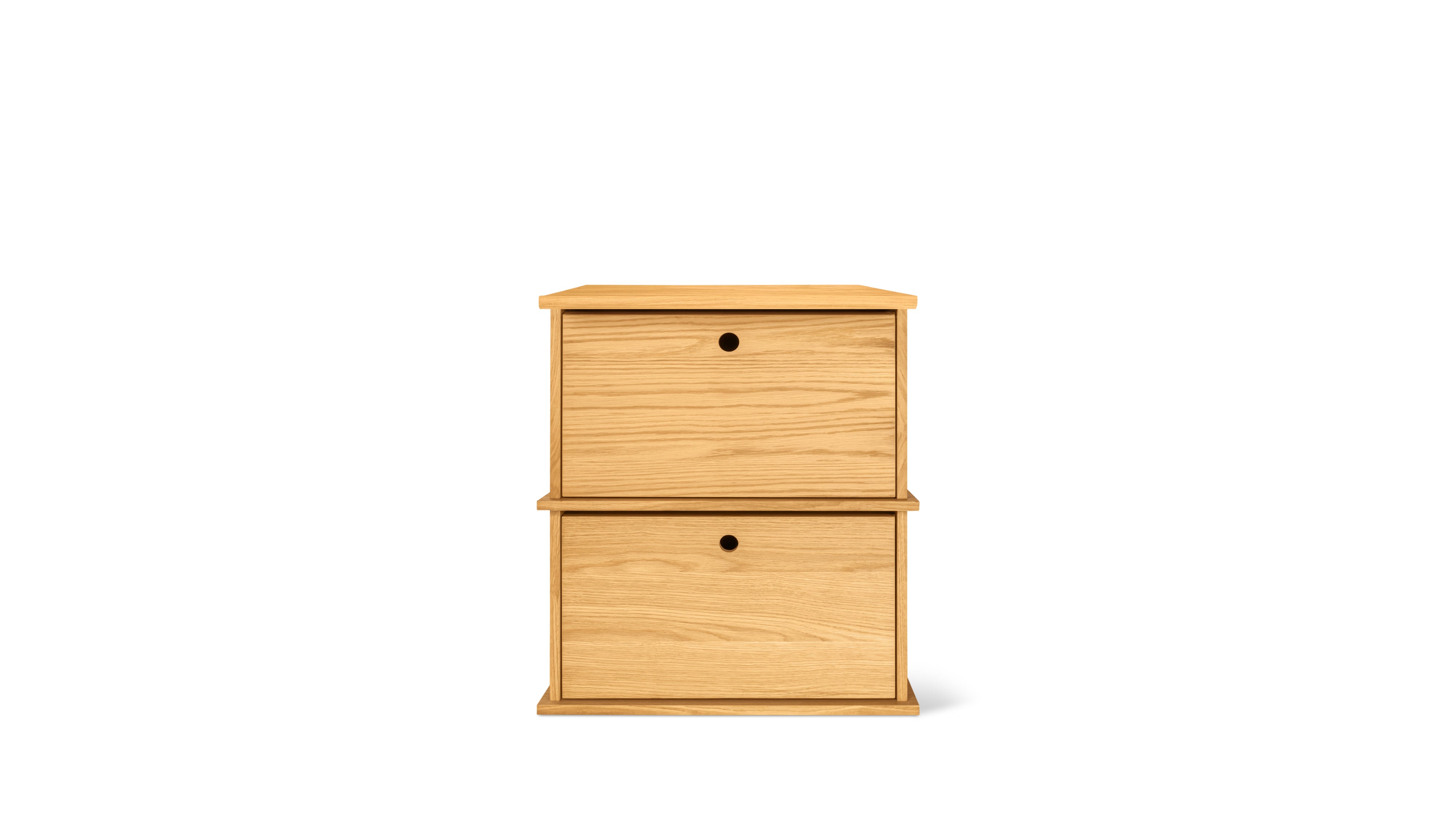 Keep Stacking Storage System 2 - Piece, Closed, White Oak - Sundays Company CanadaSTO-YR-028-050