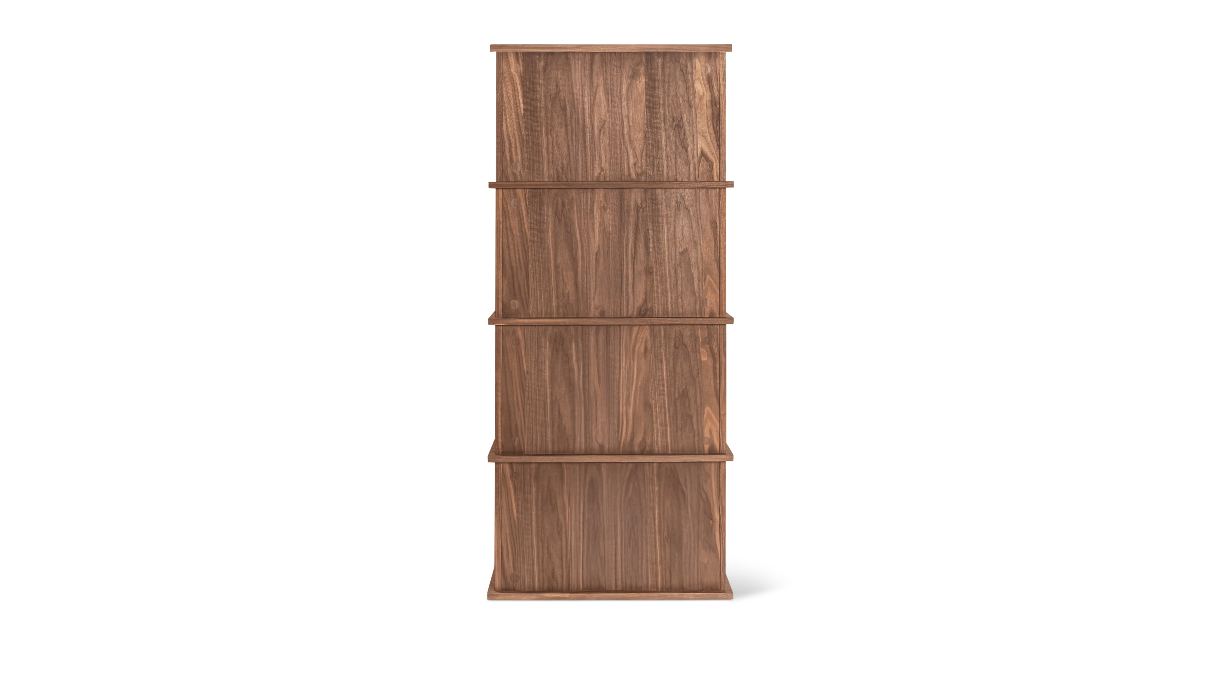 Keep Stacking Storage System 4 - Piece Tall, Open and Closed, Walnut - Sundays Company CanadaSTO-YR-029-003