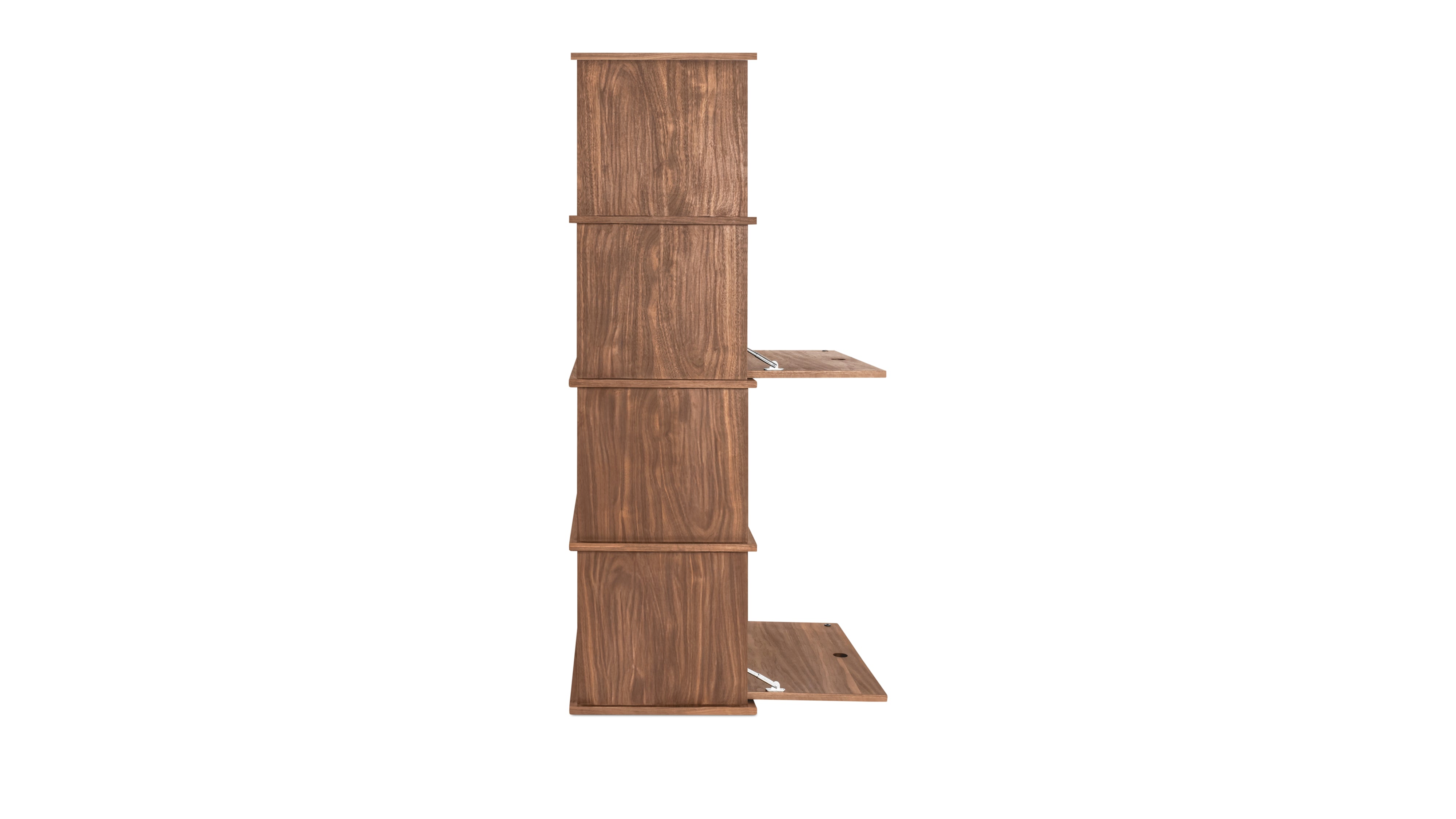 Keep Stacking Storage System 4 - Piece Tall, Open and Closed, Walnut - Sundays Company CanadaSTO-YR-029-003