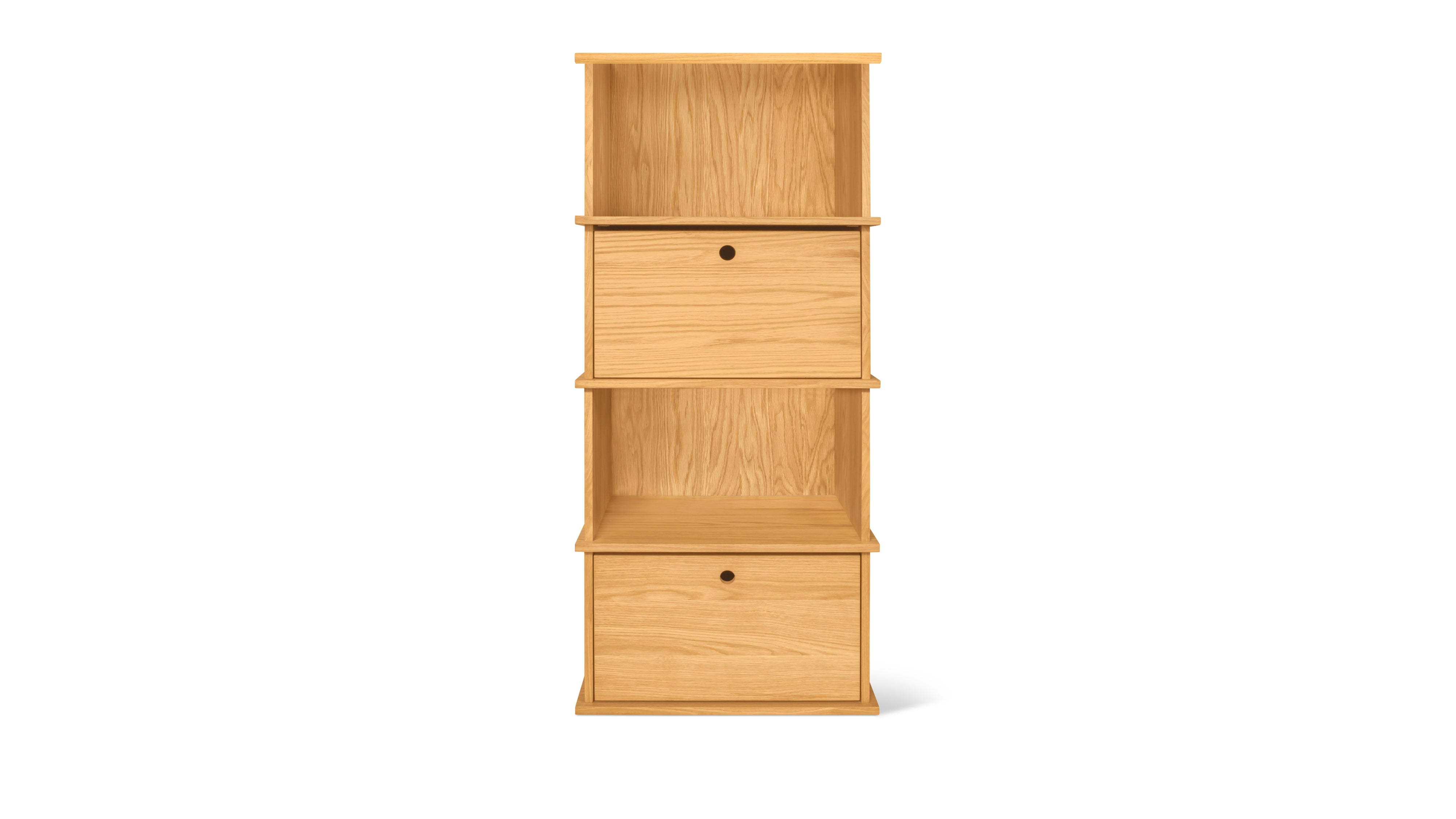 Keep Stacking Storage System 4 - Piece Tall, Open and Closed, White Oak - Sundays Company CanadaSTO-YR-029-050