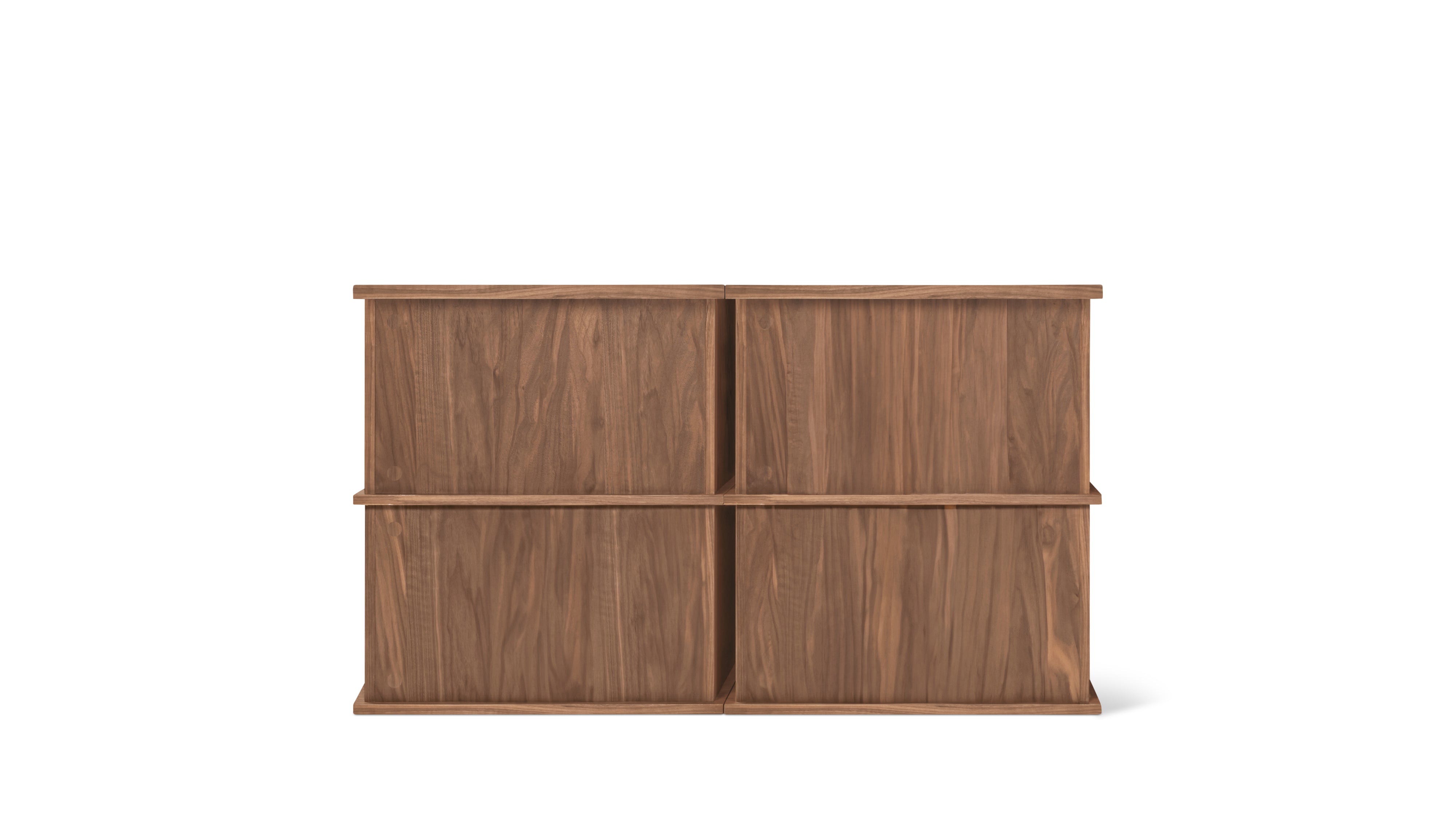 Keep Stacking Storage System 4 - Piece, Open and Closed, Walnut - Sundays Company CanadaSTO-YR-030-003