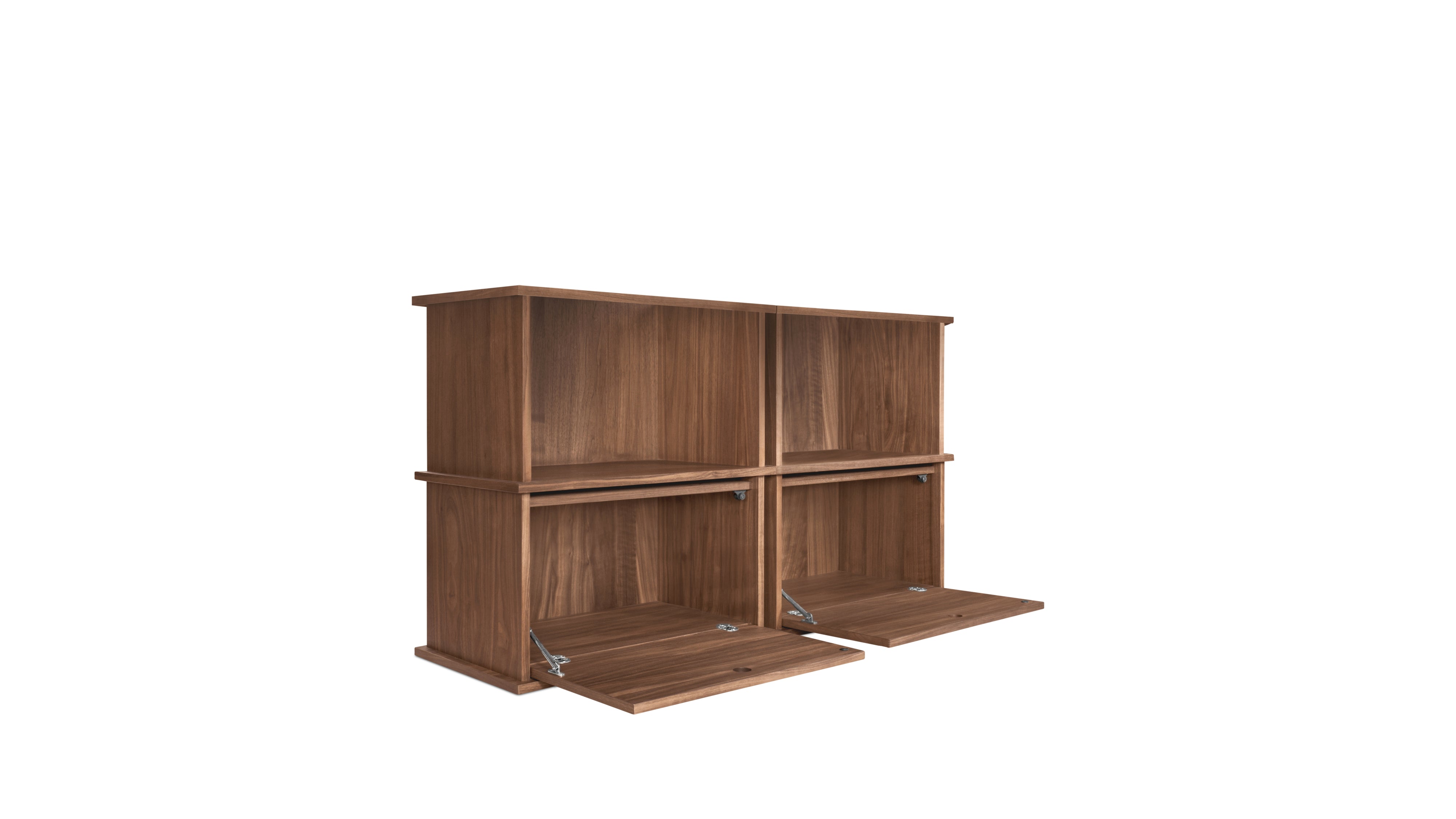 Keep Stacking Storage System 4 - Piece, Open and Closed, Walnut - Sundays Company CanadaSTO-YR-030-003