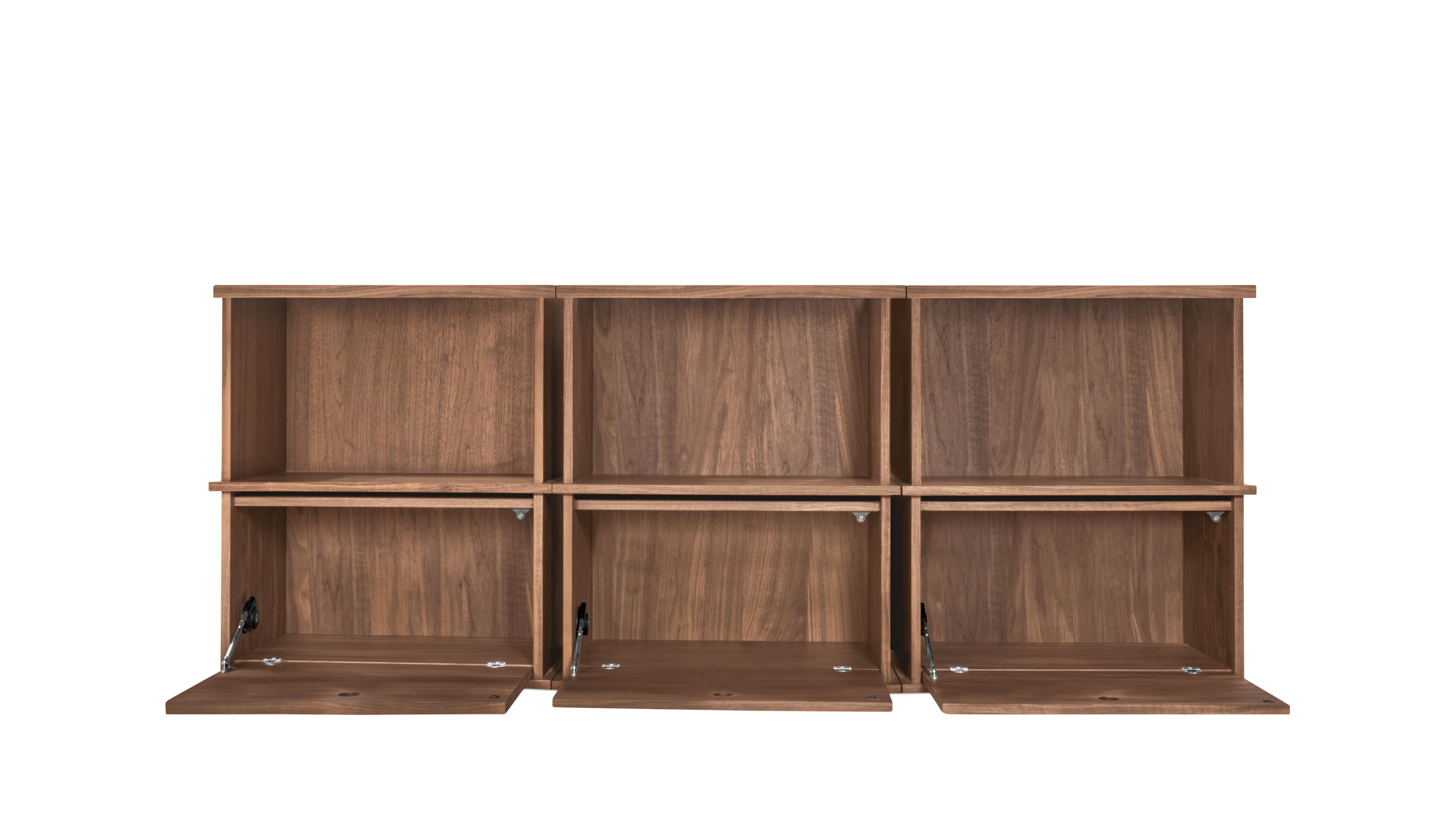 Keep Stacking Storage System 6 - Piece, Open and Closed, Walnut - Sundays Company CanadaSTO-YR-031-003