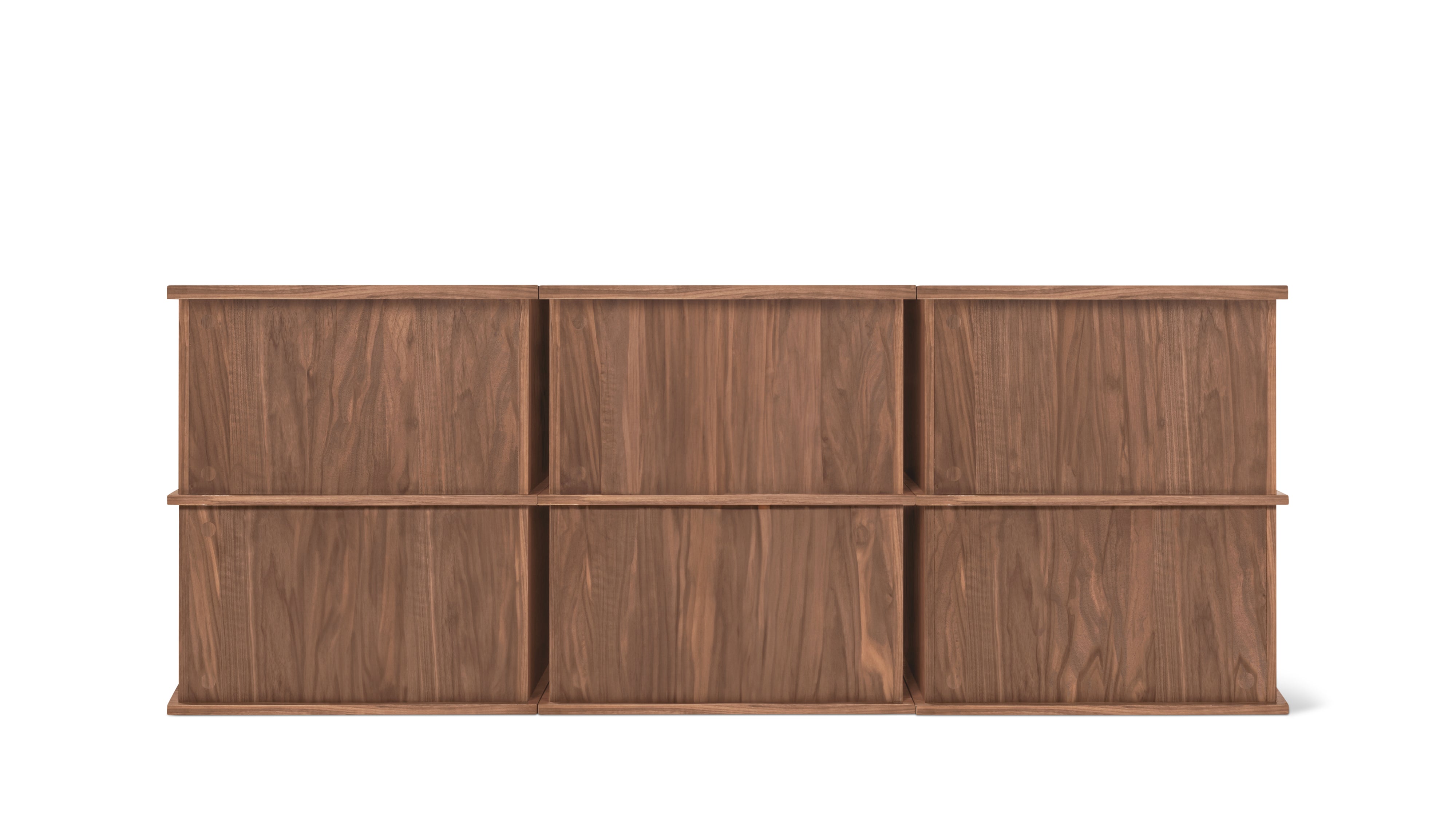Keep Stacking Storage System 6 - Piece, Open and Closed, Walnut - Sundays Company CanadaSTO-YR-031-003