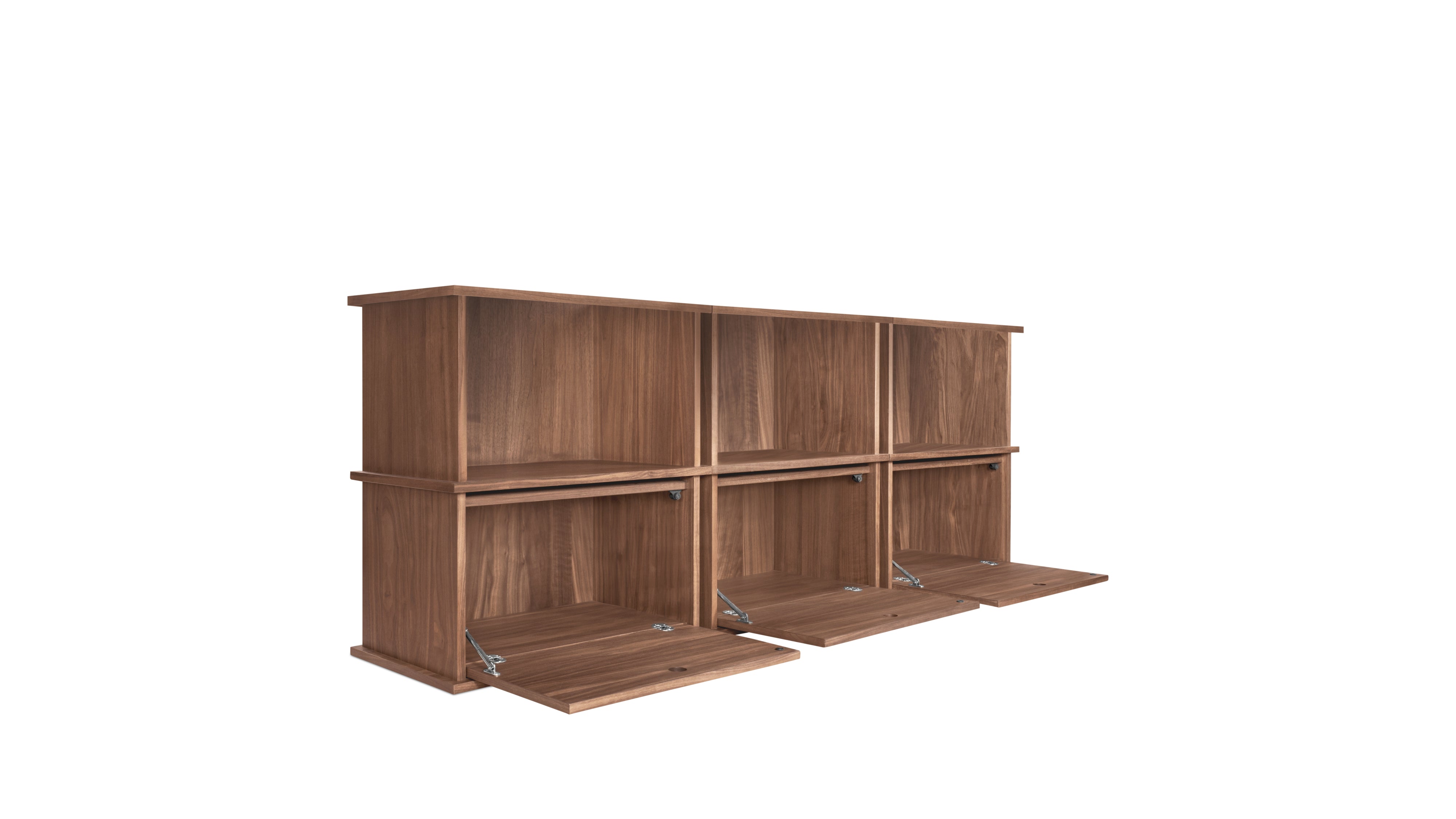Keep Stacking Storage System 6 - Piece, Open and Closed, Walnut - Sundays Company CanadaSTO-YR-031-003