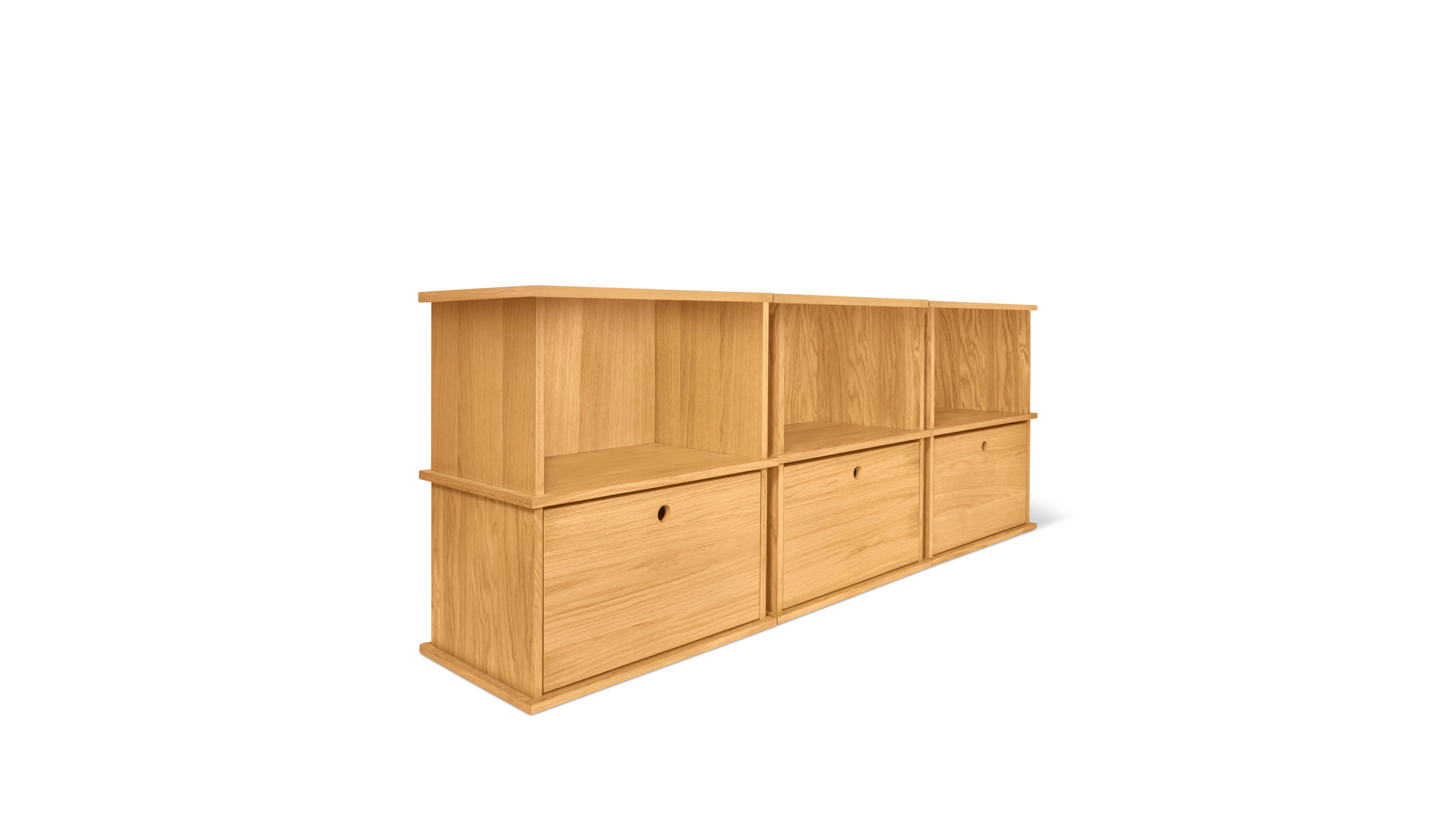 Keep Stacking Storage System 6 - Piece, Open and Closed, White Oak - Sundays Company CanadaSTO-YR-031-050