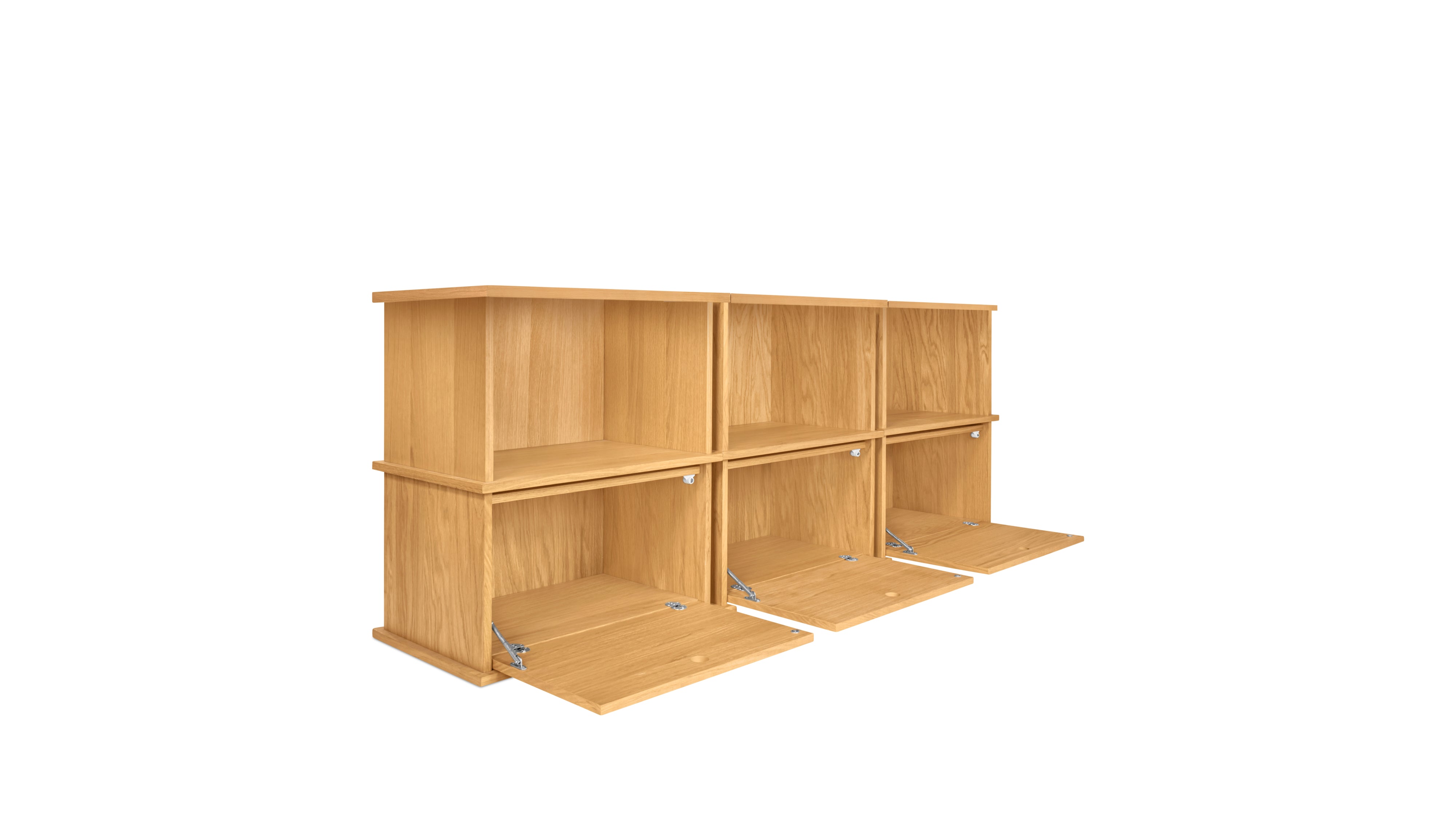 Keep Stacking Storage System 6 - Piece, Open and Closed, White Oak - Sundays Company CanadaSTO-YR-031-050