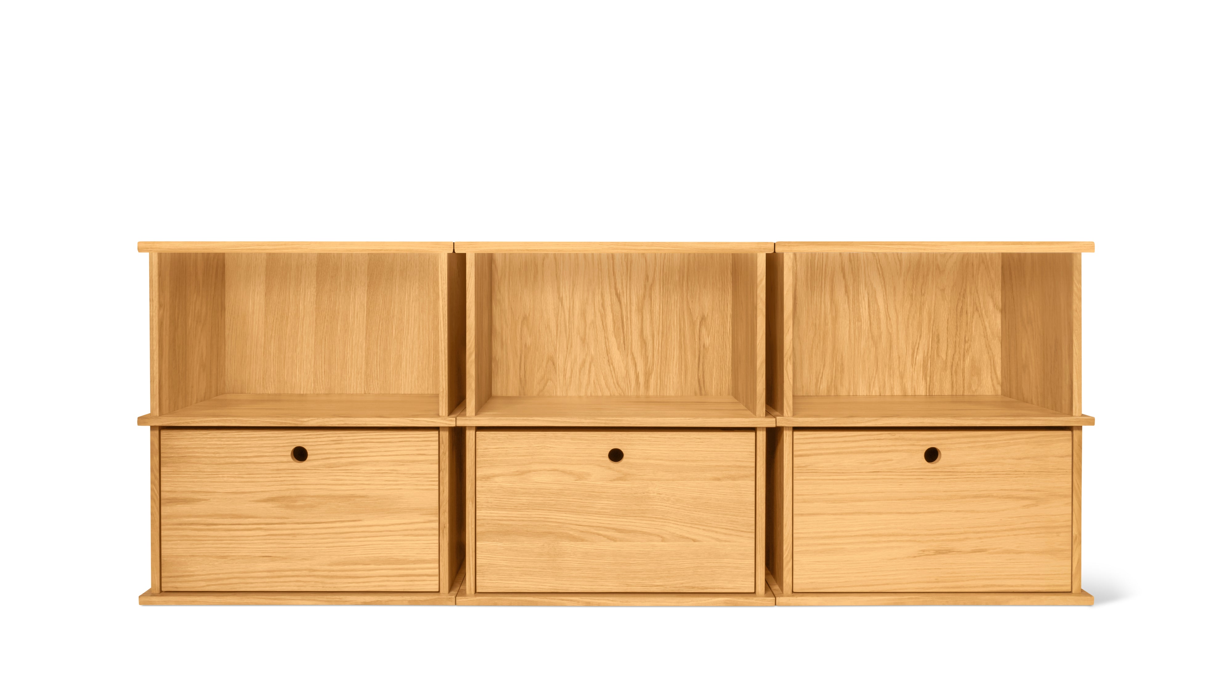 Keep Stacking Storage System 6 - Piece, Open and Closed, White Oak - Sundays Company CanadaSTO-YR-031-050