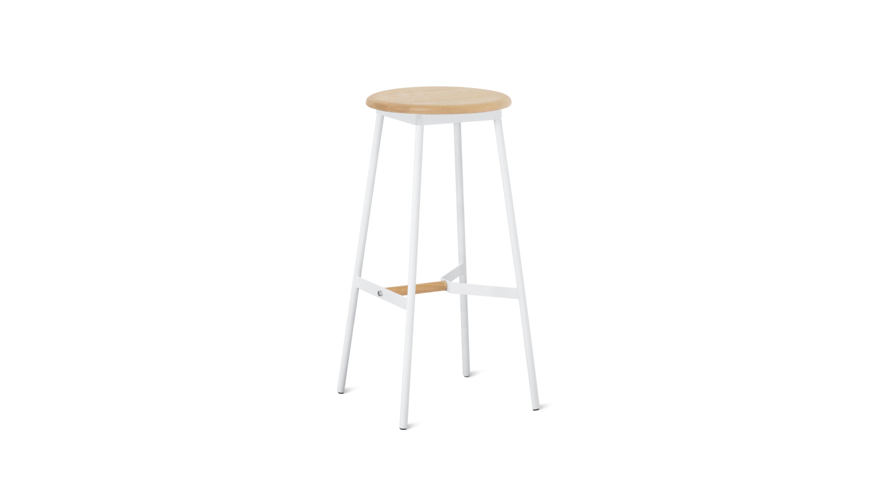 Take The Edge Off Stool Bar Natural/White Metal_image