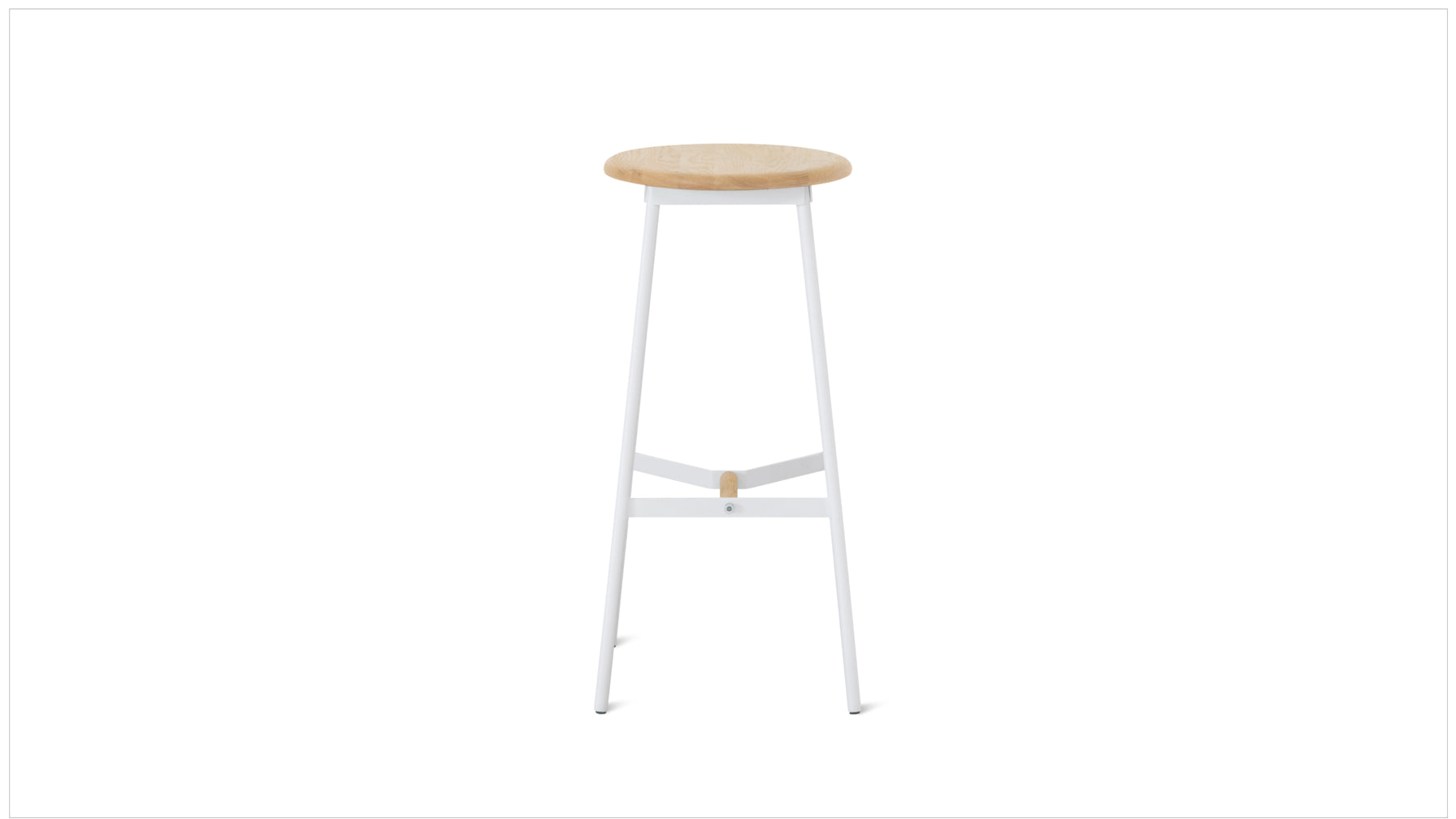 Take The Edge Off Stool Bar Natural/White Metal - Image 7