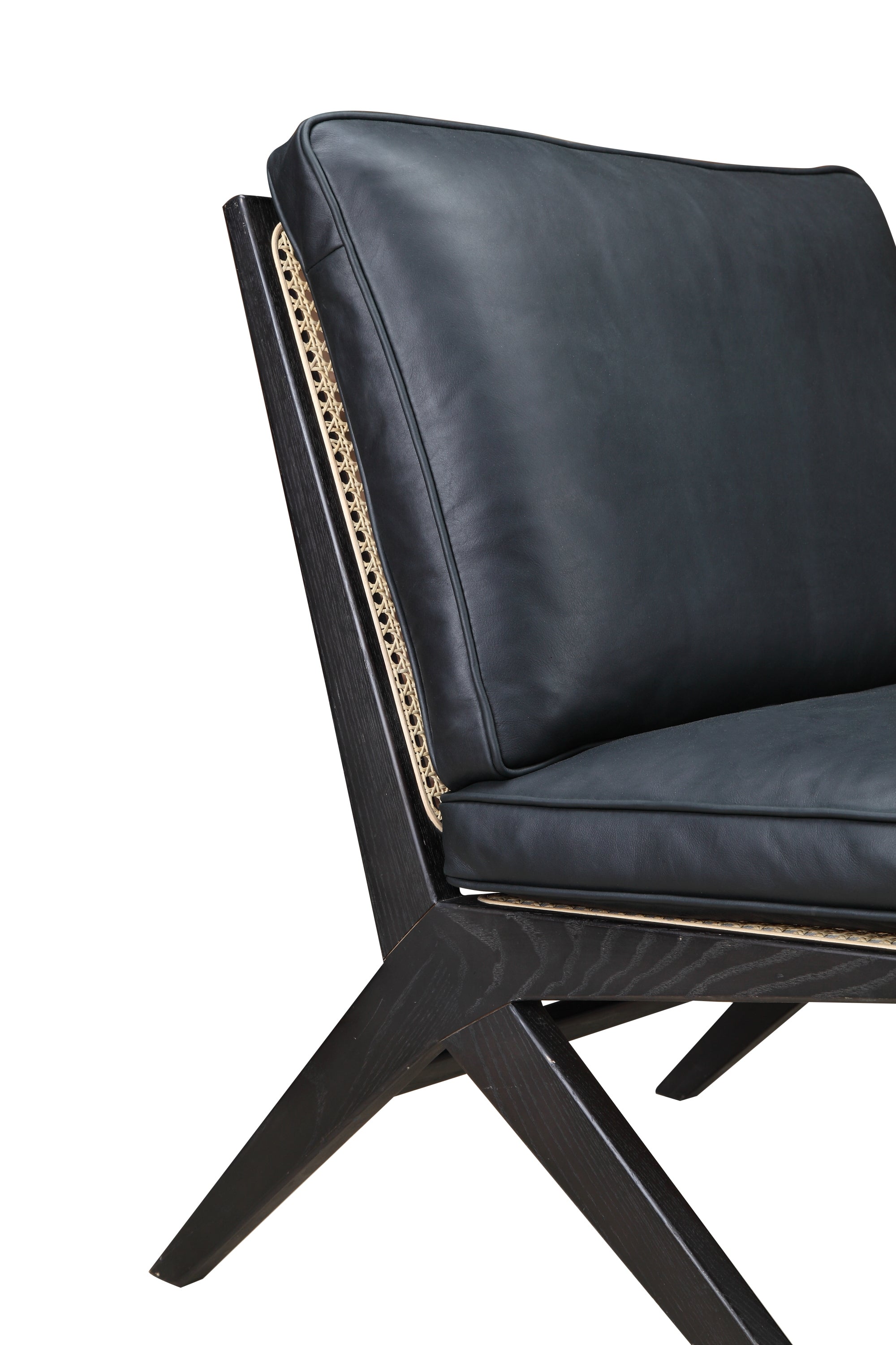 Endless Summer Lounge Chair with Cushion, Black Ash/Black Coal