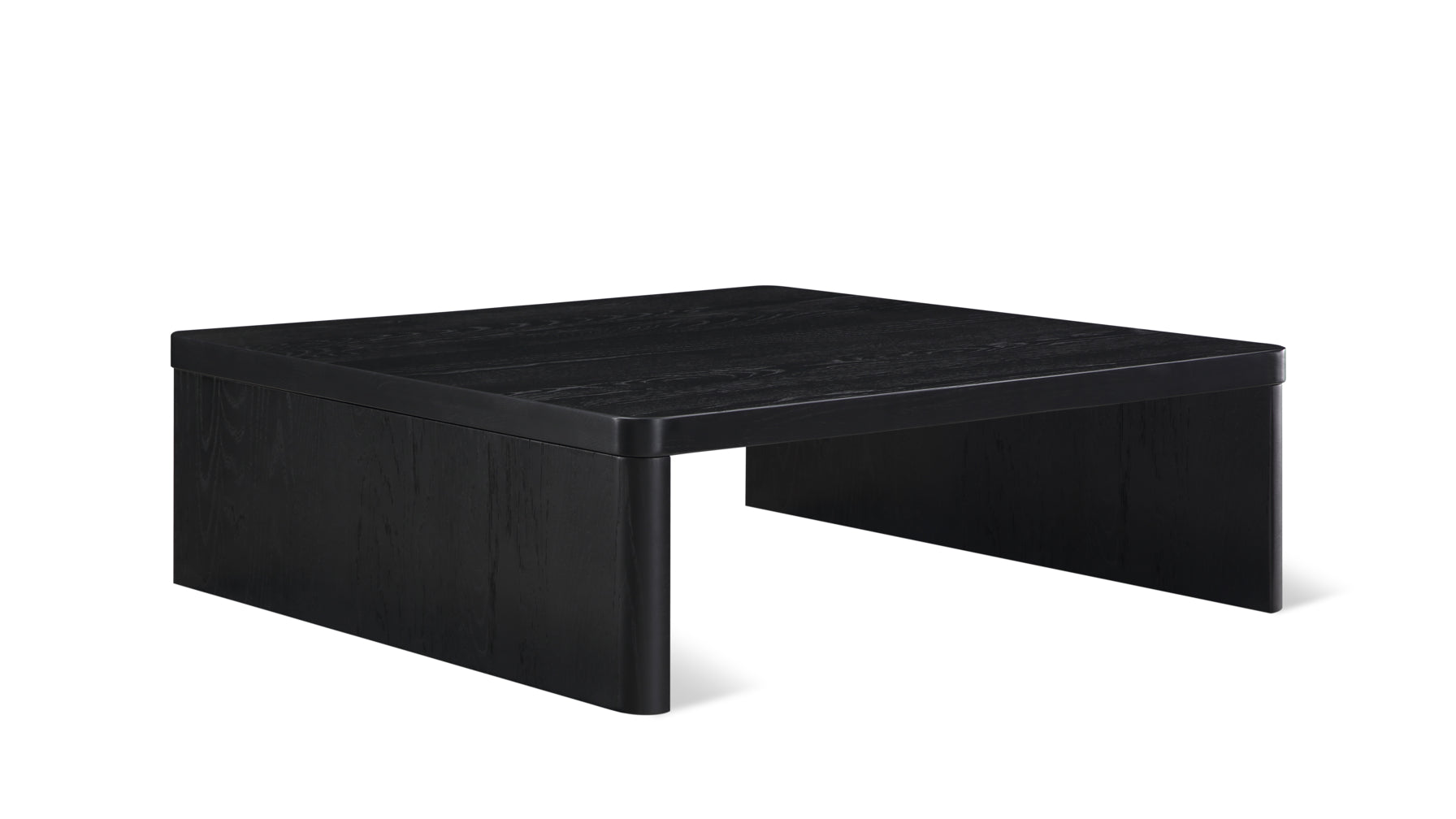 Square black end deals table