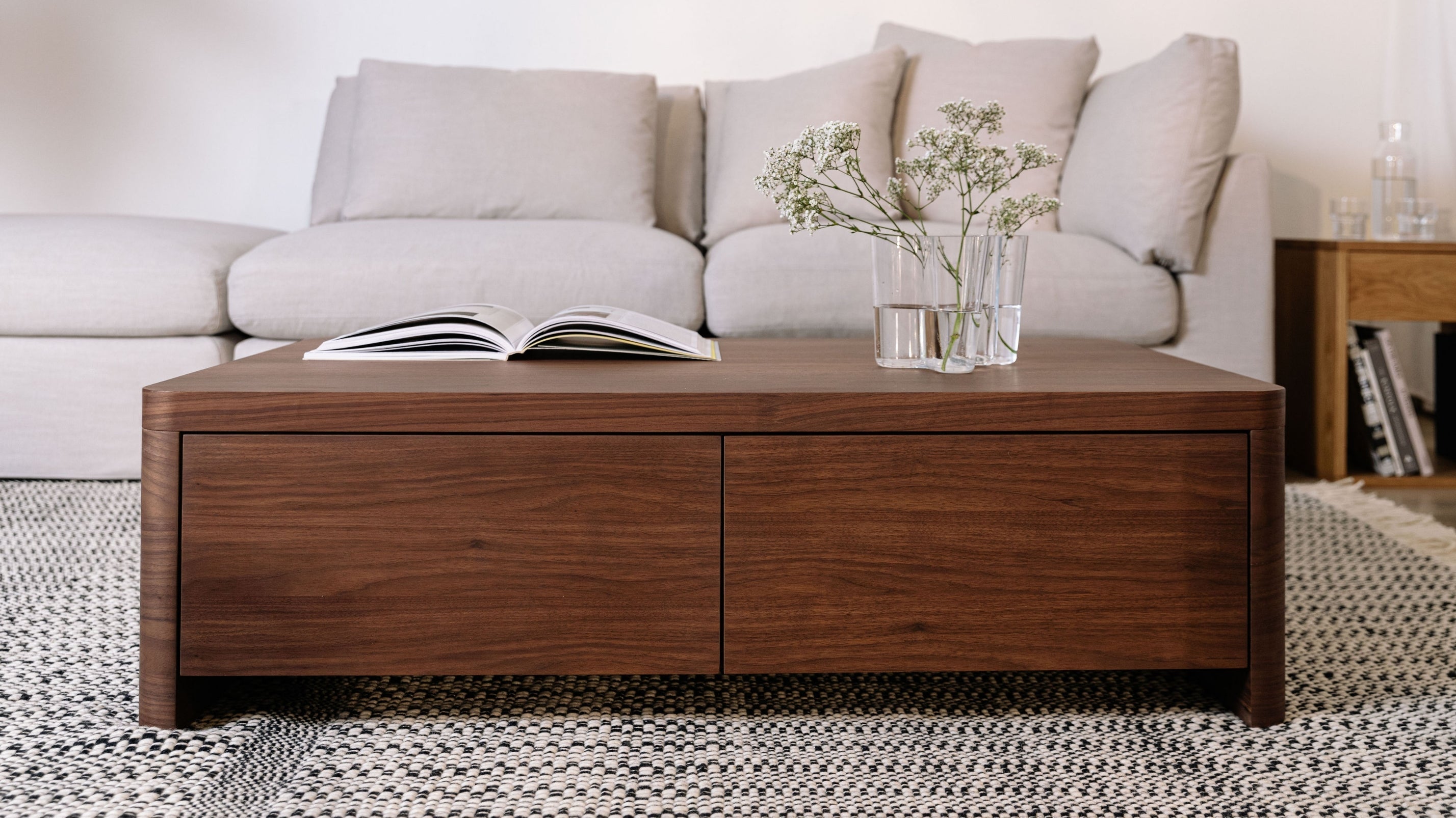 Form Storage Coffee Table, American Walnut – Sundays Company Canada