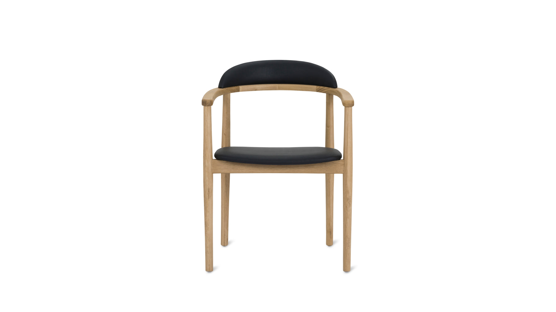 Black and natural online dining chair