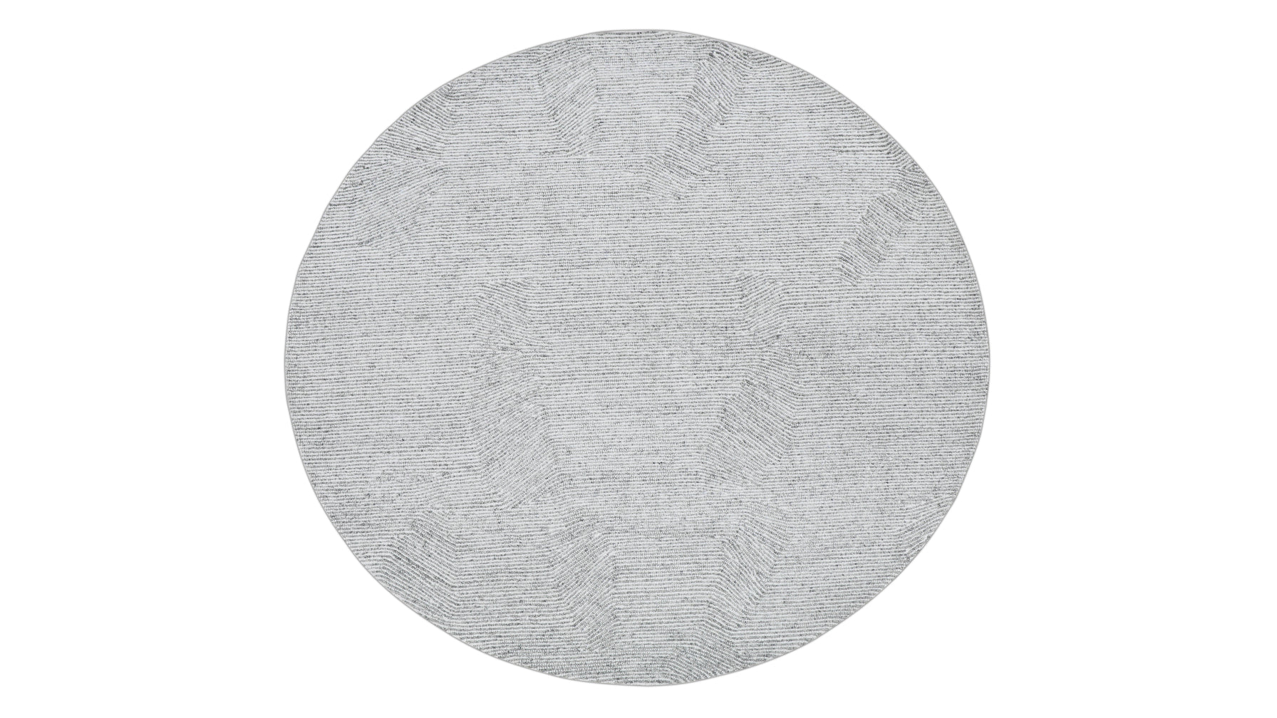 Rocky Road Rug Round, 7 X 7, Frost