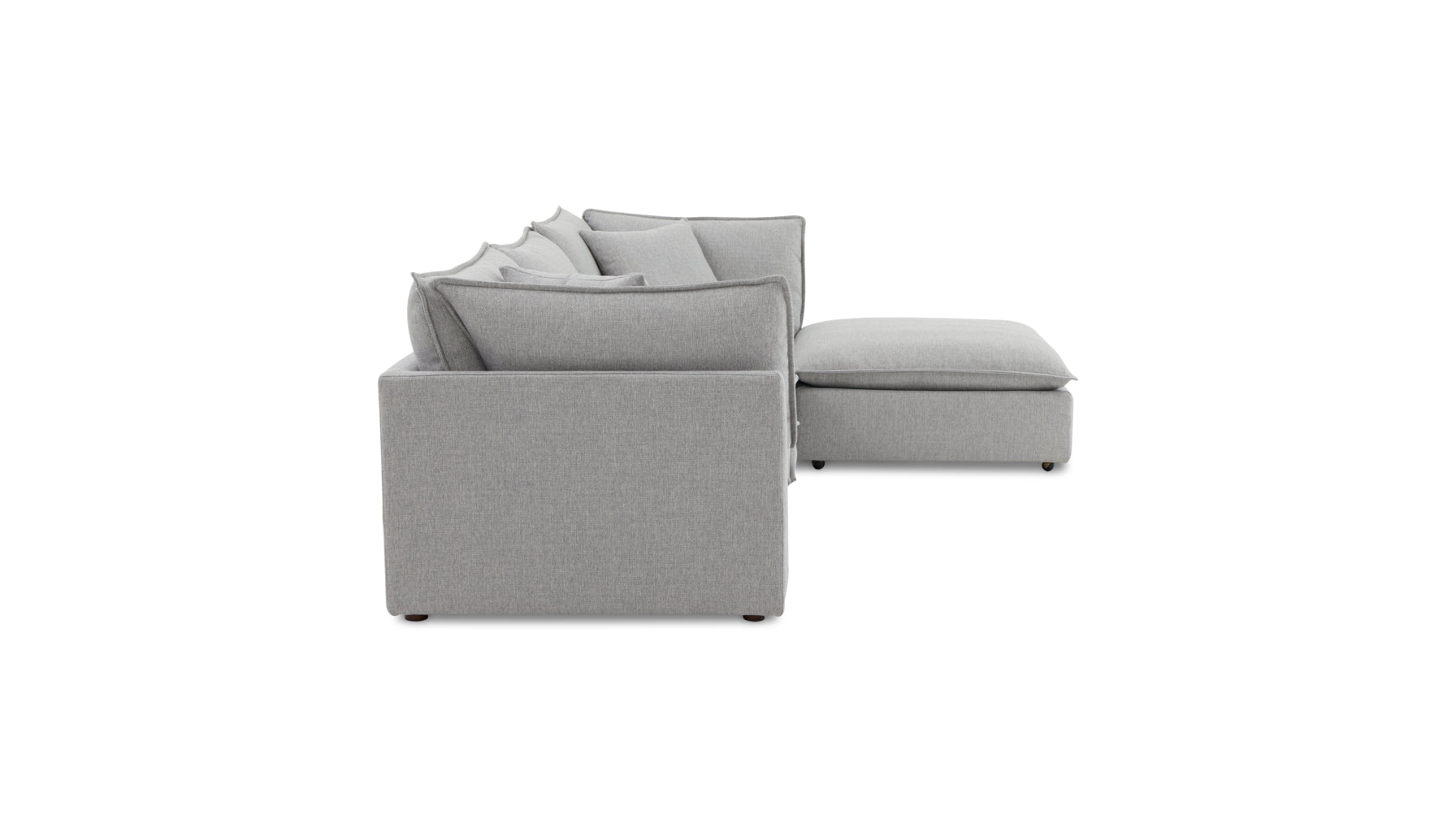 Chill Time 4-Piece Modular Sectional, Heather - Image 11