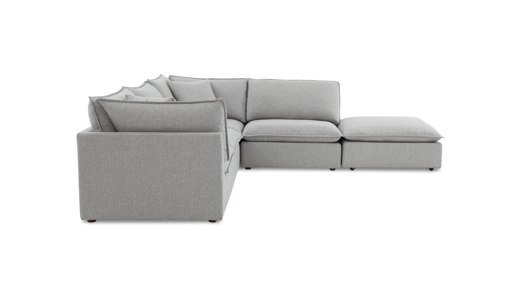 Chill Time 5-Piece Modular Sectional, Heather - Image 11