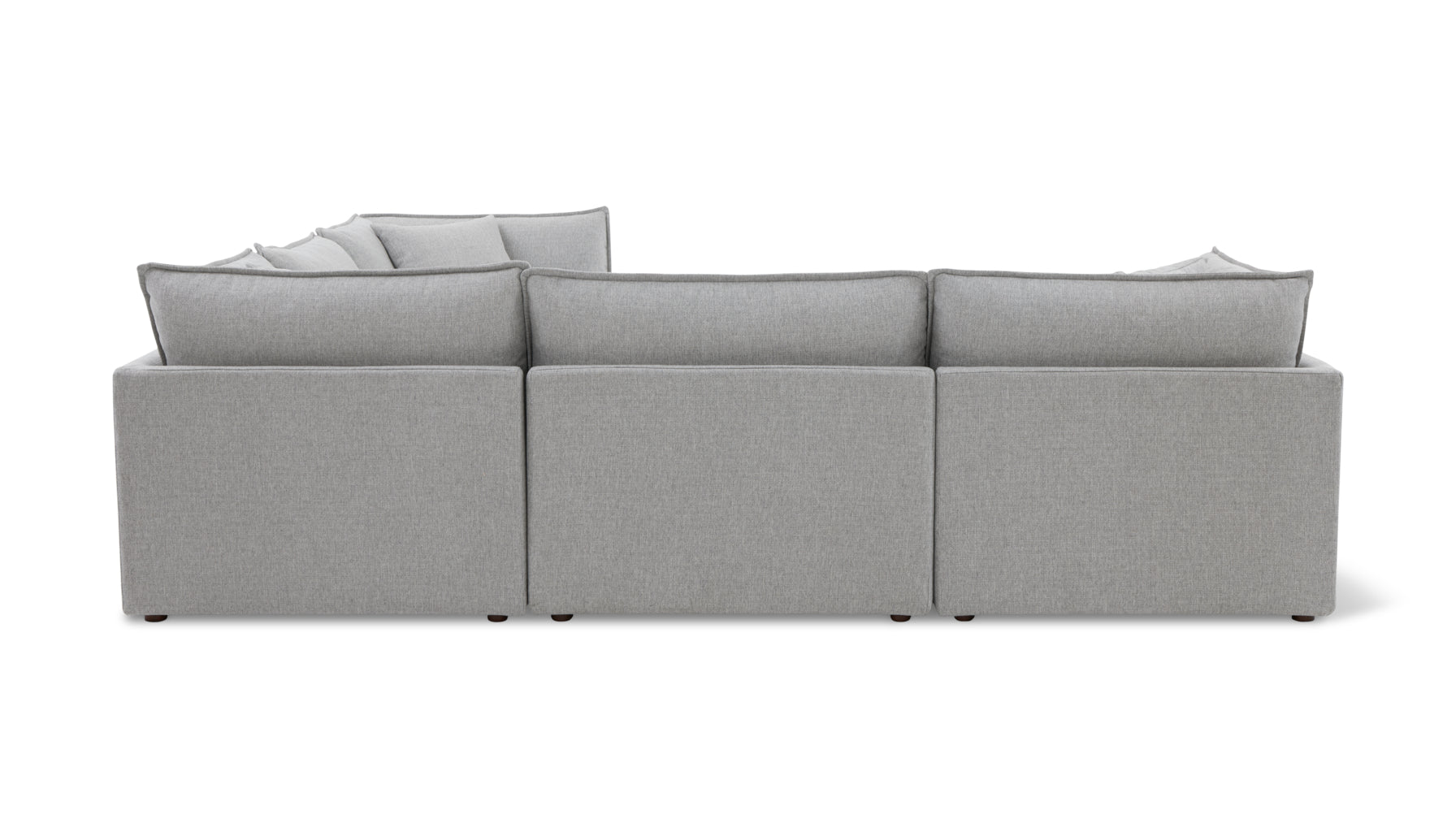 Chill Time 5-Piece Modular Sectional Closed, Heather - Image 10