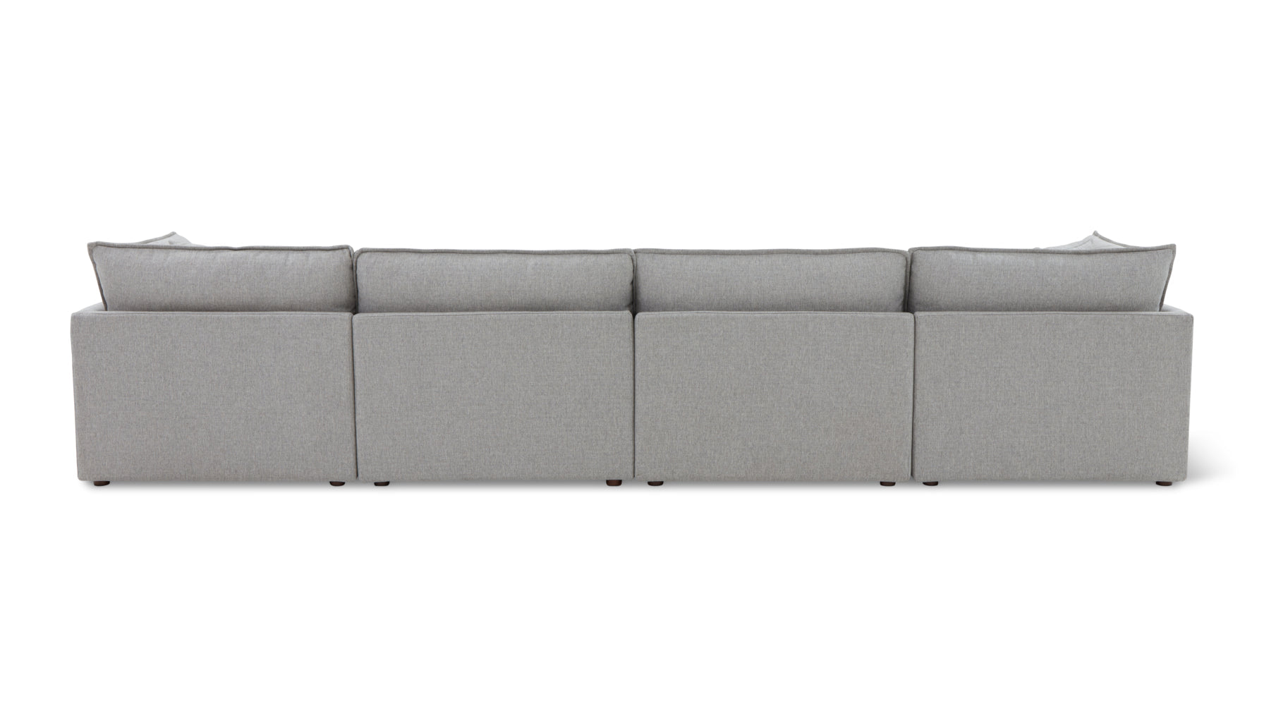 Chill Time 6-Piece Modular U-Shaped Sectional, Heather - Image 10