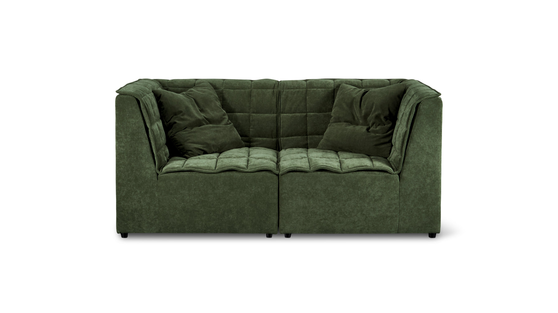 Quilt 2-Piece Modular Sofa, Moss_image