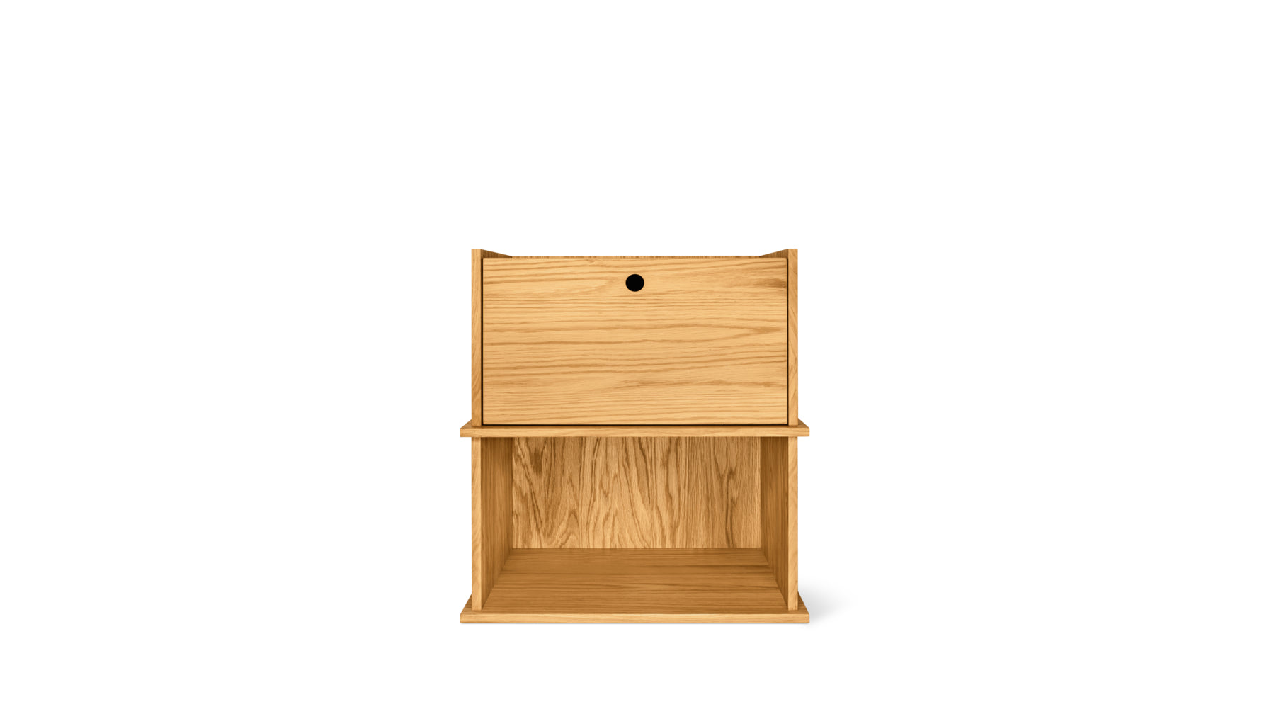 Keep Stacking Storage System 2 Piece Open and Closed Oak